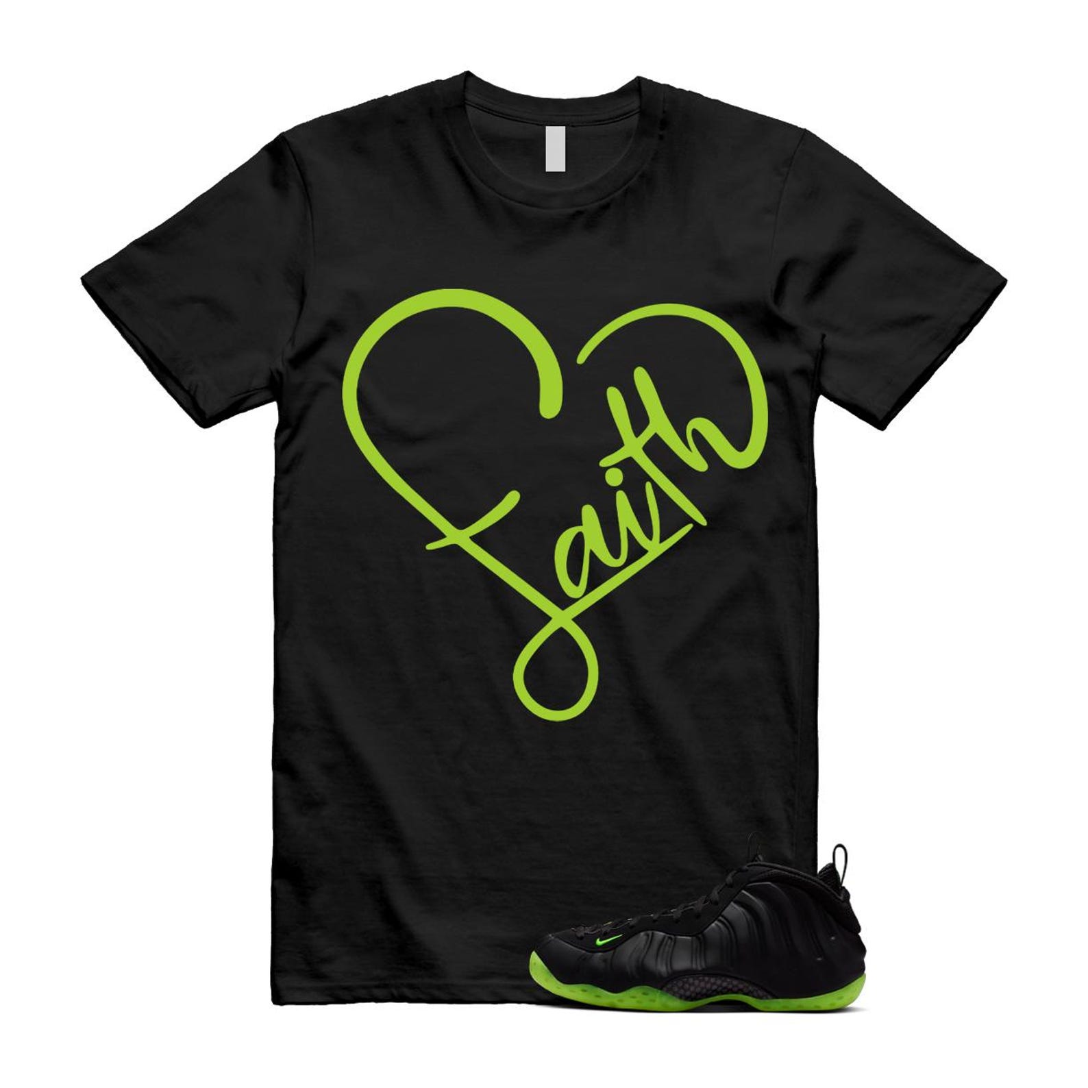 Foamposite Volt Black Air One Shirt To Match Faith T-Shirt 2025