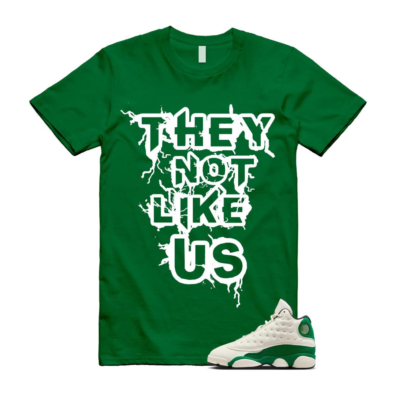 13 Pine Green White Black Shirt To Match Us T-Shirt 2025