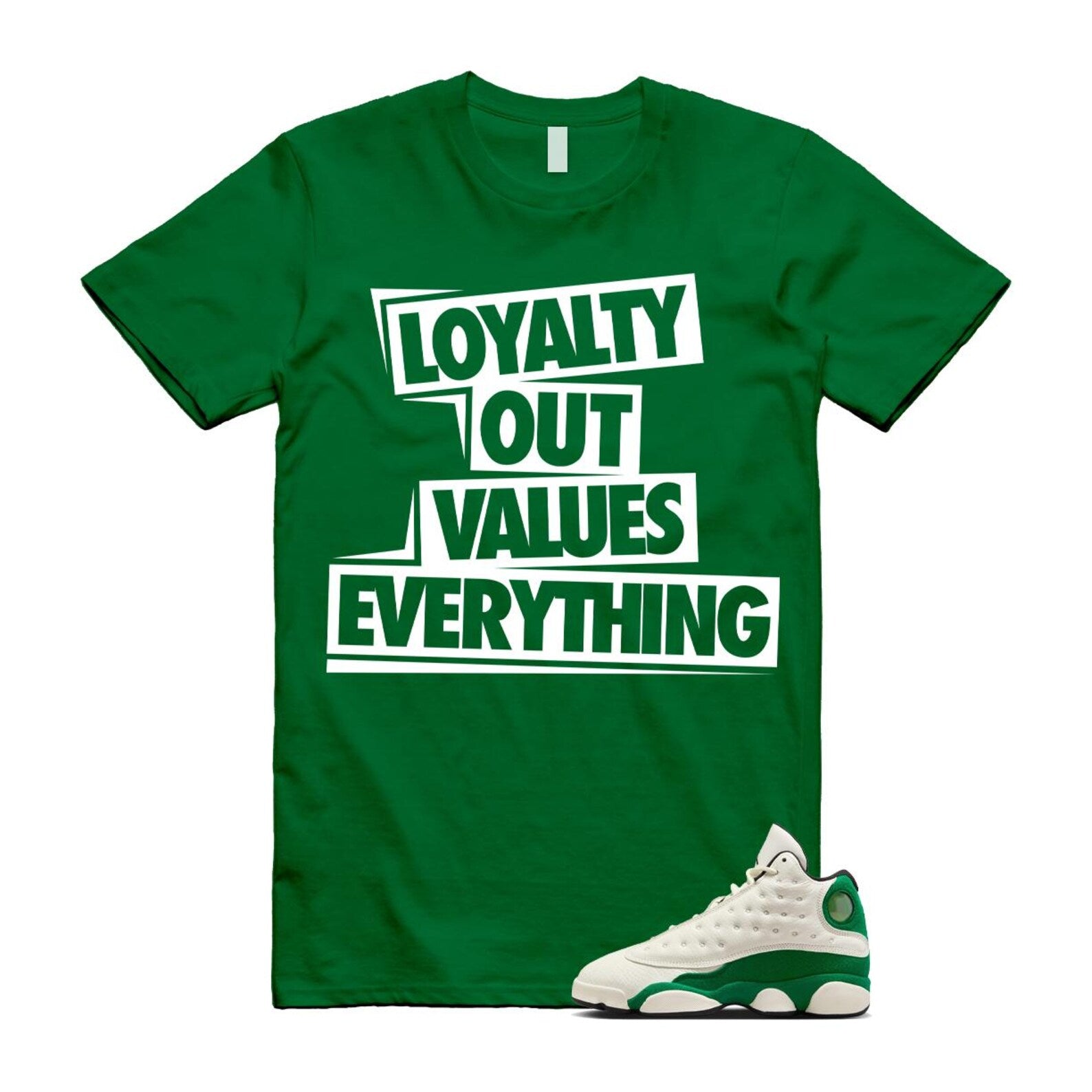 13 Pine Green White Black Shirt To Match Love T-Shirt 2025