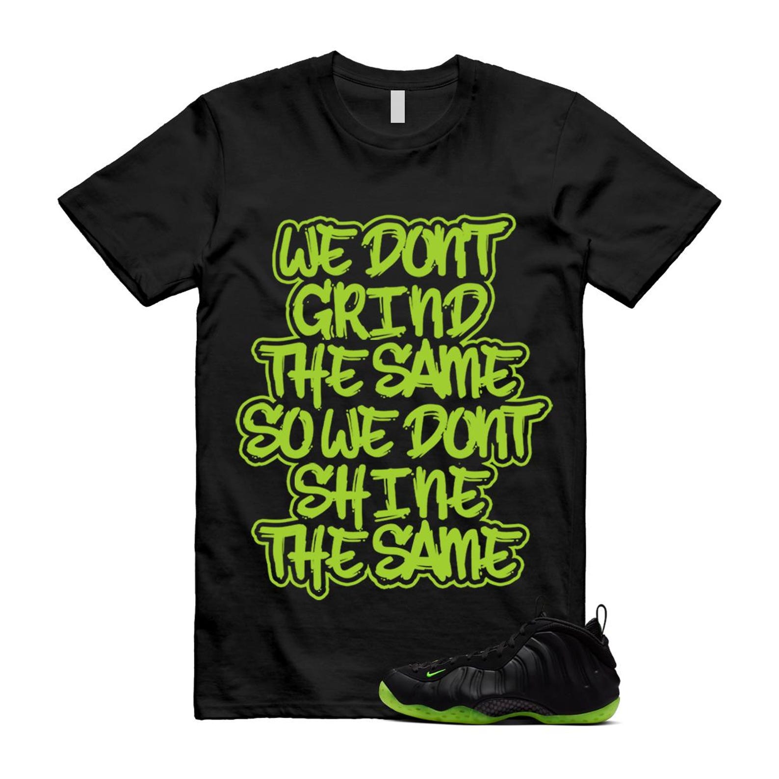 Foamposite Volt Black Air One Shirt To Match Grind T-Shirt 2025