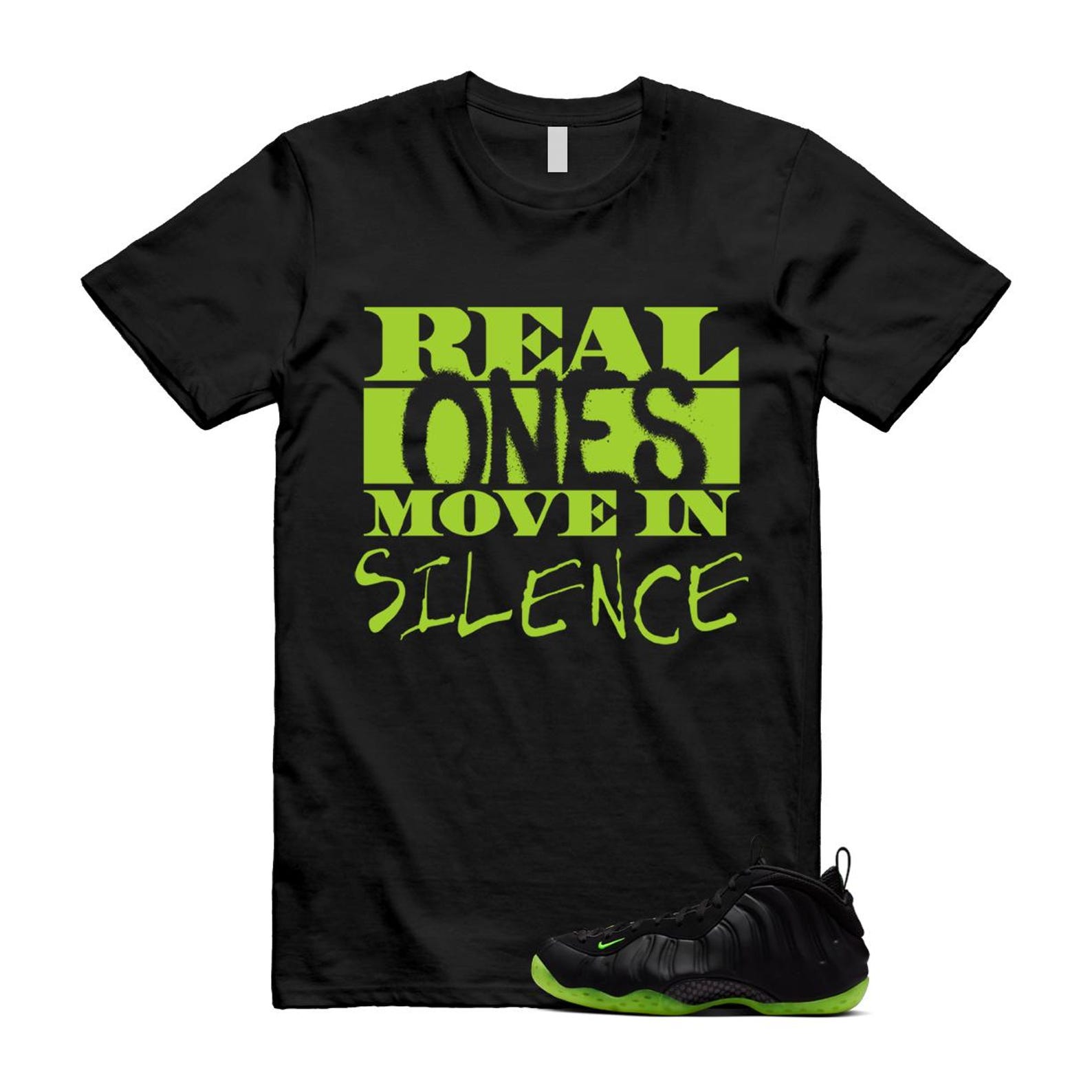 Foamposite Volt Black Air One Shirt To Match REAL T-Shirt 2025