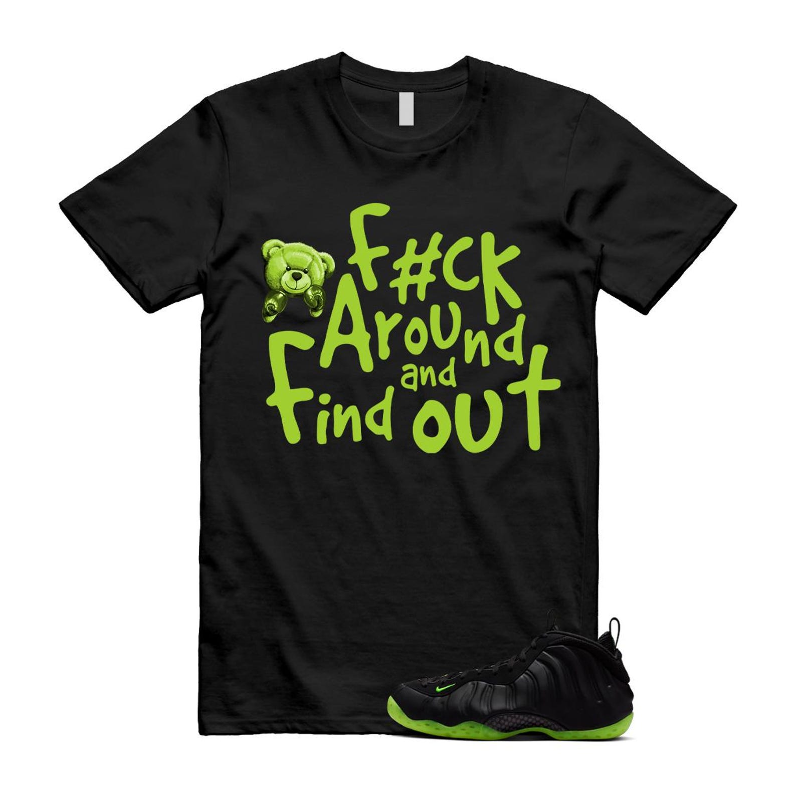 Foamposite Volt Black Air One Shirt To Match Fck T-Shirt 2025