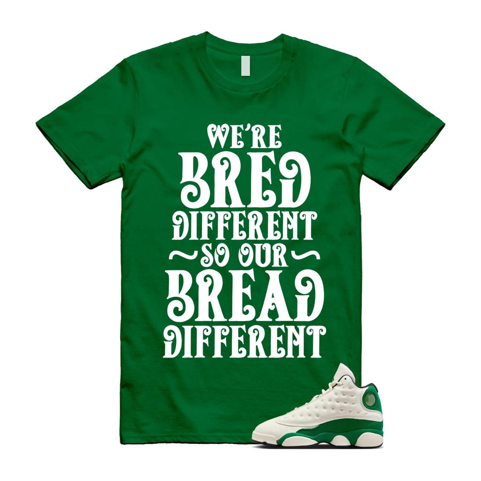 13 Pine Green White Black Shirt To Match Bread T-Shirt 2025