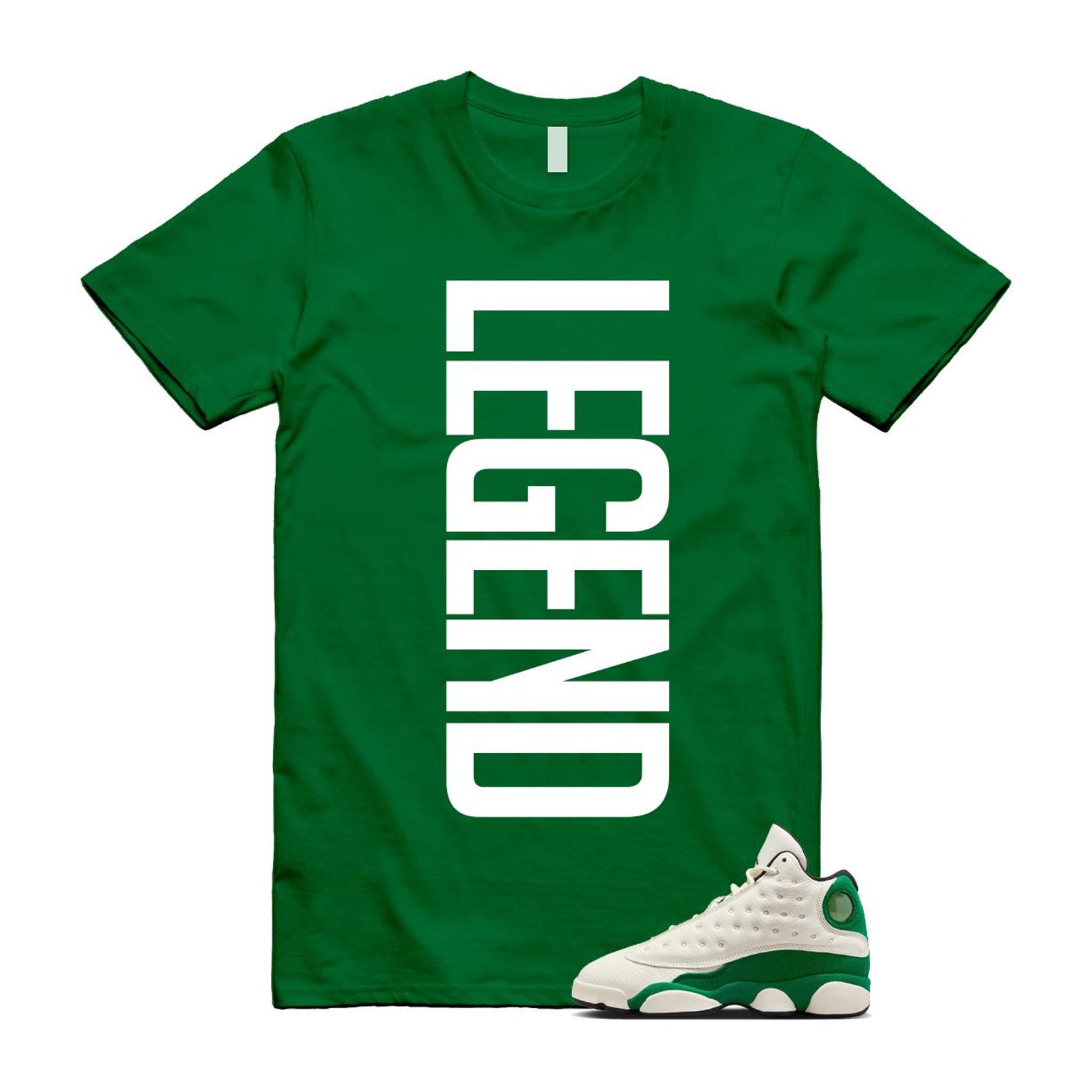 13 Pine Green White Black Shirt To Match Legend T-Shirt 2025