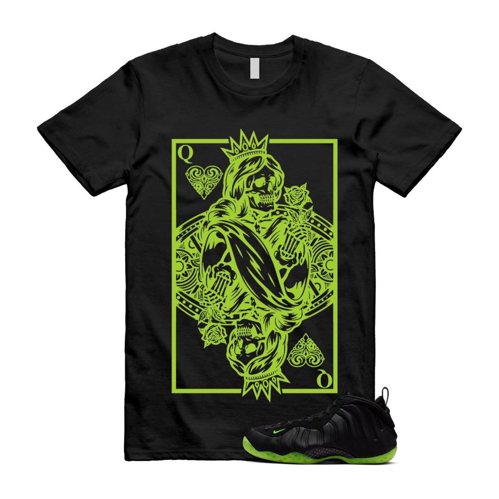 Foamposite Volt Black Air One Shirt To Match Queen Card T-Shirt 2025