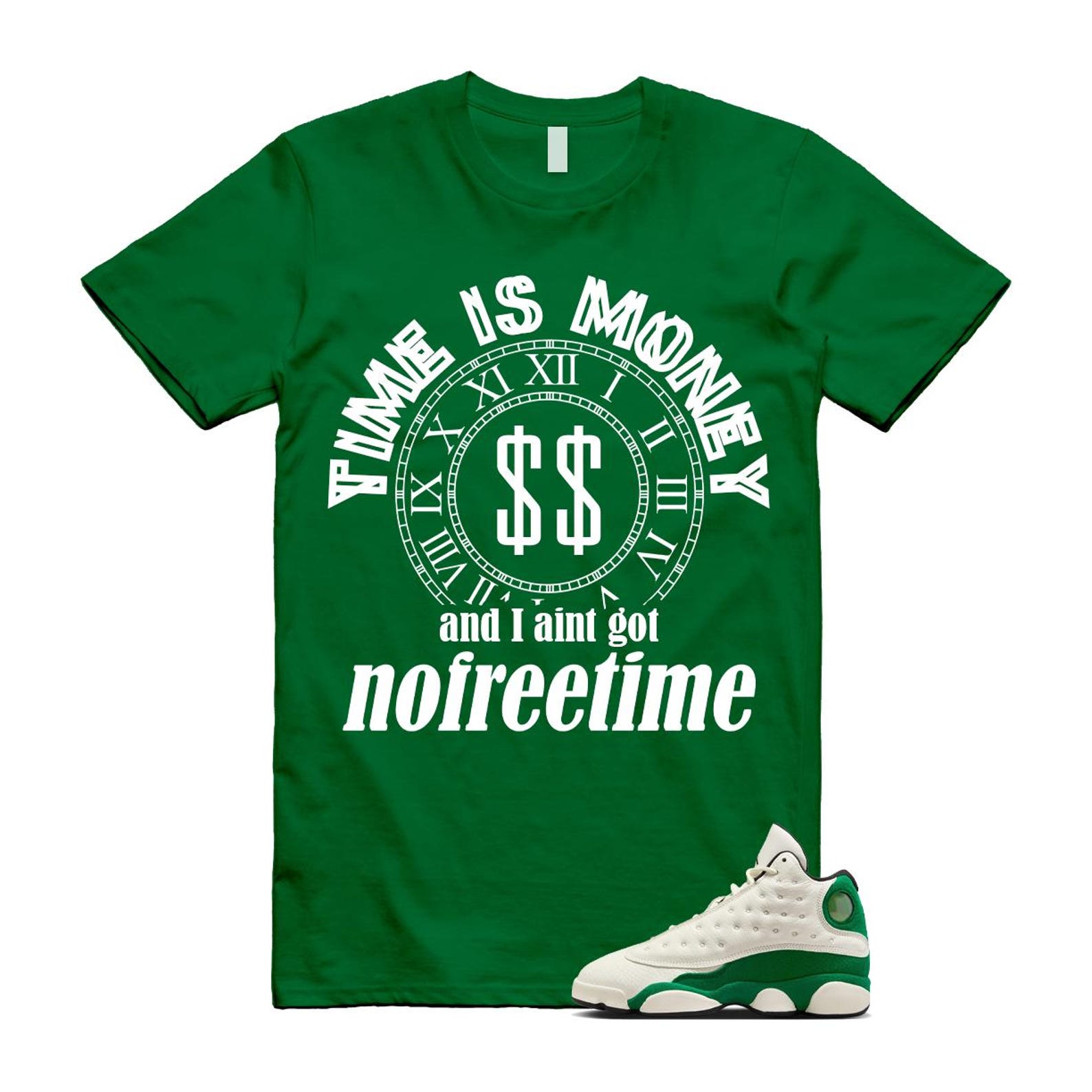 13 Pine Green White Black Shirt To Match Free Time T-Shirt 2025