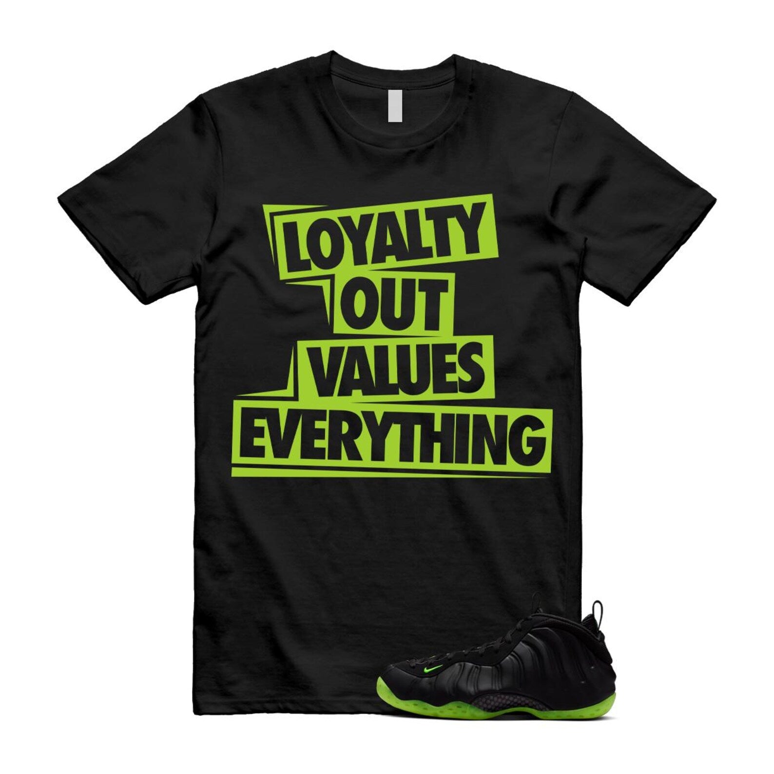 Foamposite Volt Black Air One Shirt To Match Love T-Shirt 2025