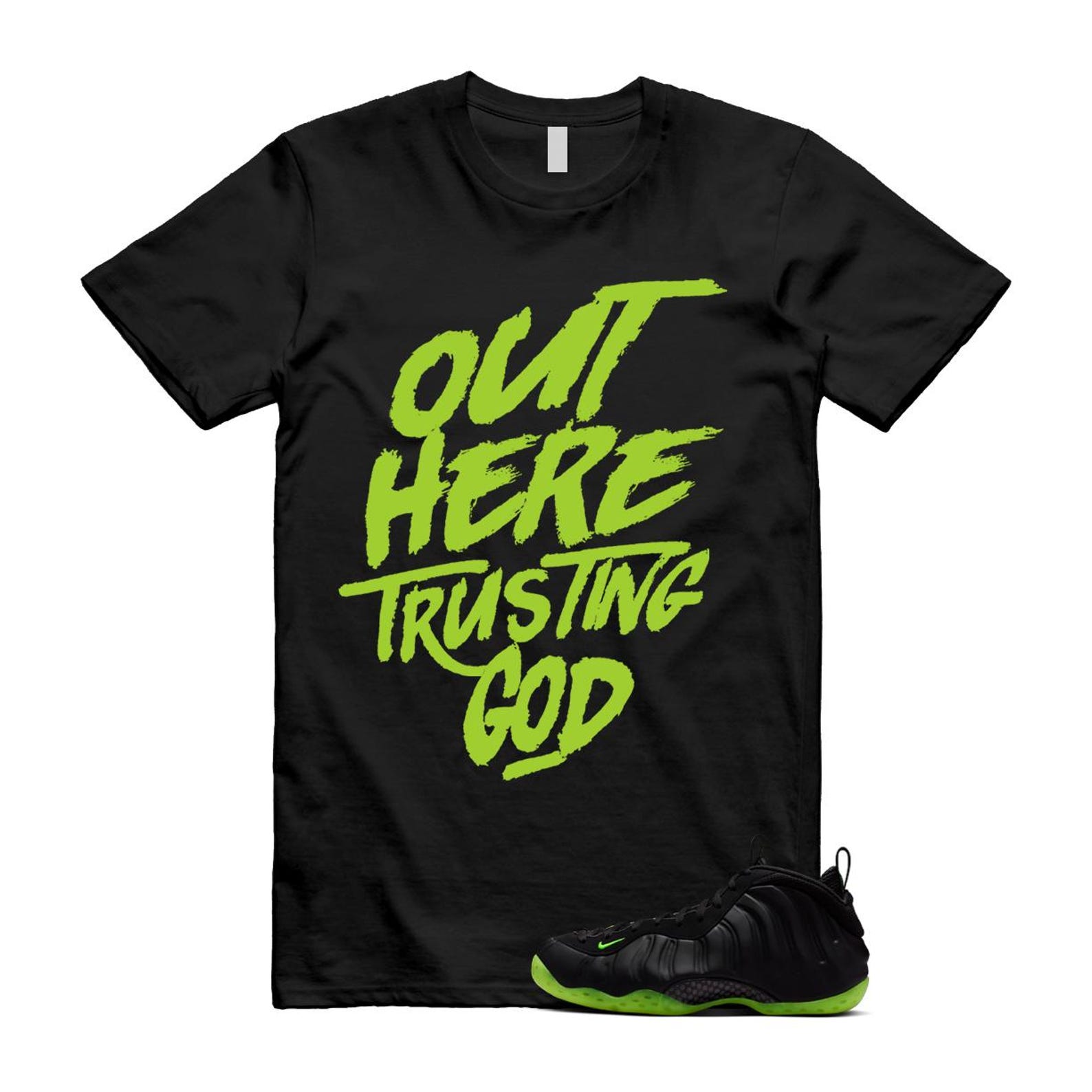 Foamposite Volt Black Air One Shirt To Match God T-Shirt 2025