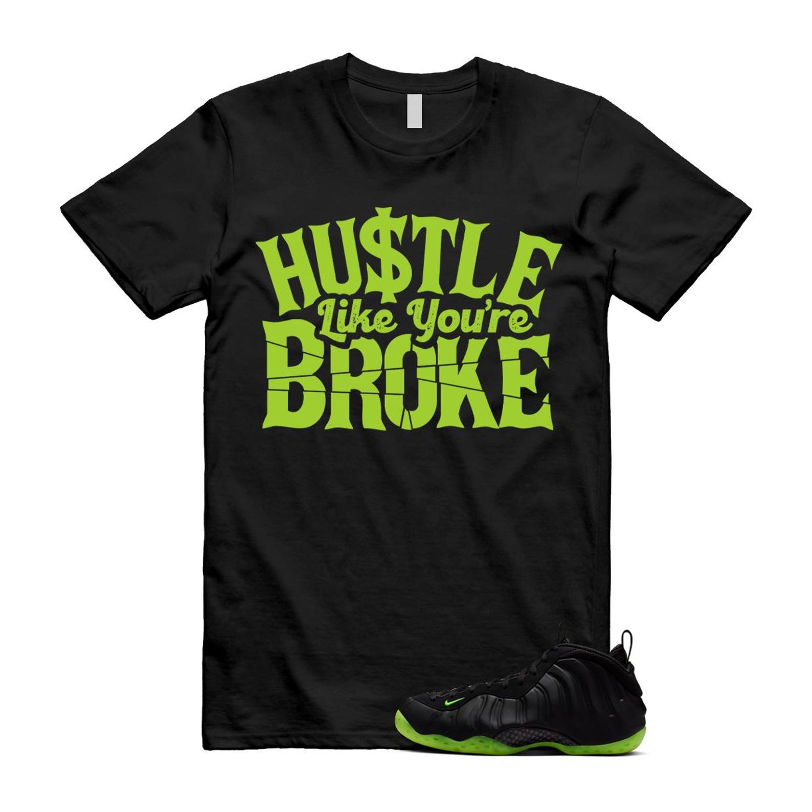 Foamposite Volt Black Air One Shirt To Match Broke T-Shirt 2025