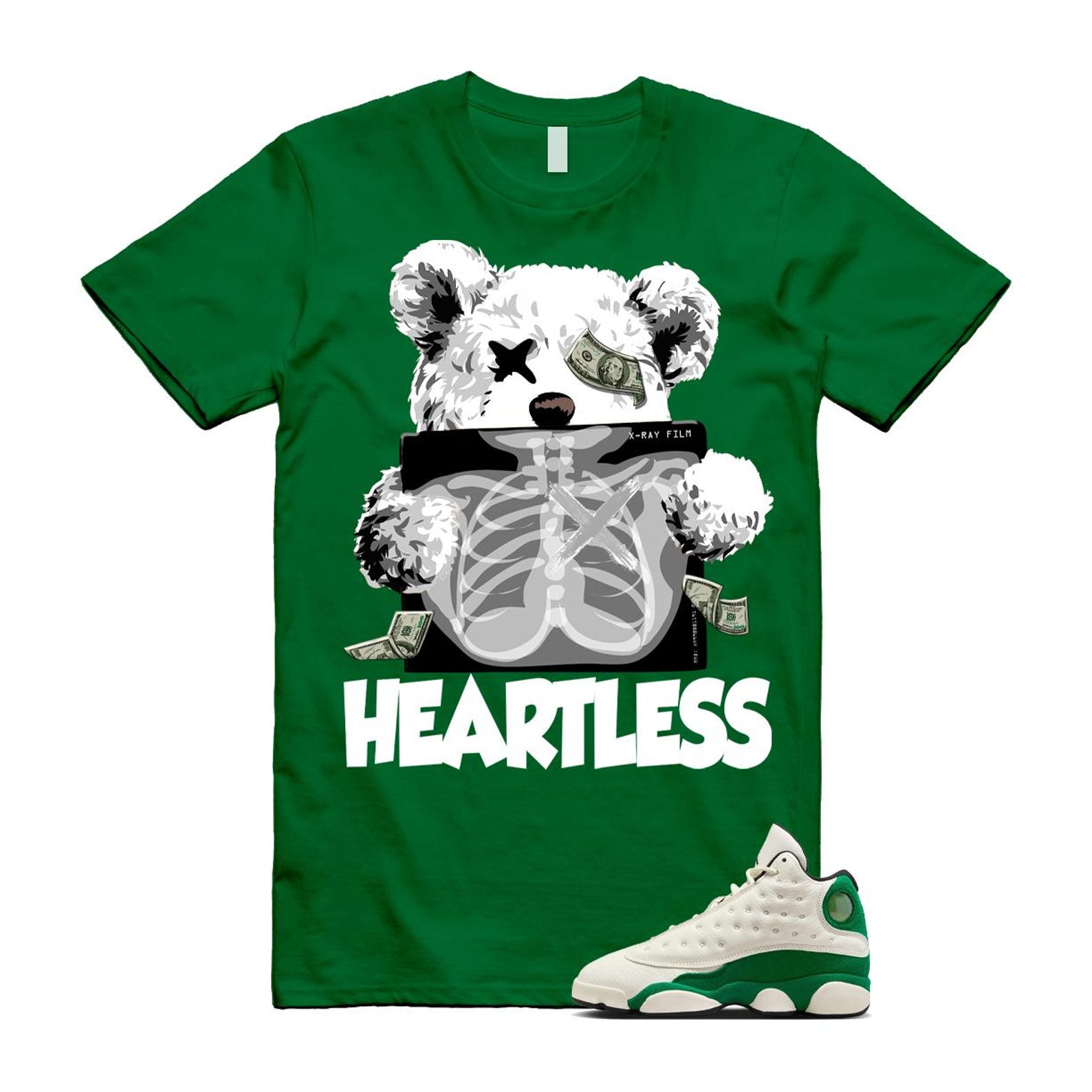 13 Pine Green White Black Shirt To Match Heart T-Shirt 2025