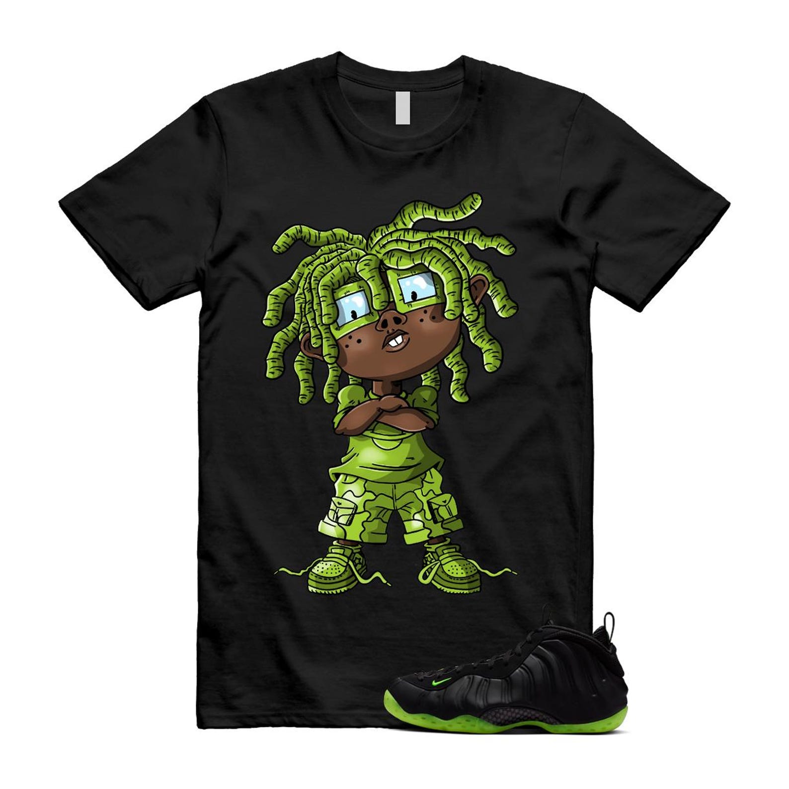 Foamposite Volt Black Air One Shirt To Match Chongo T-Shirt 2025