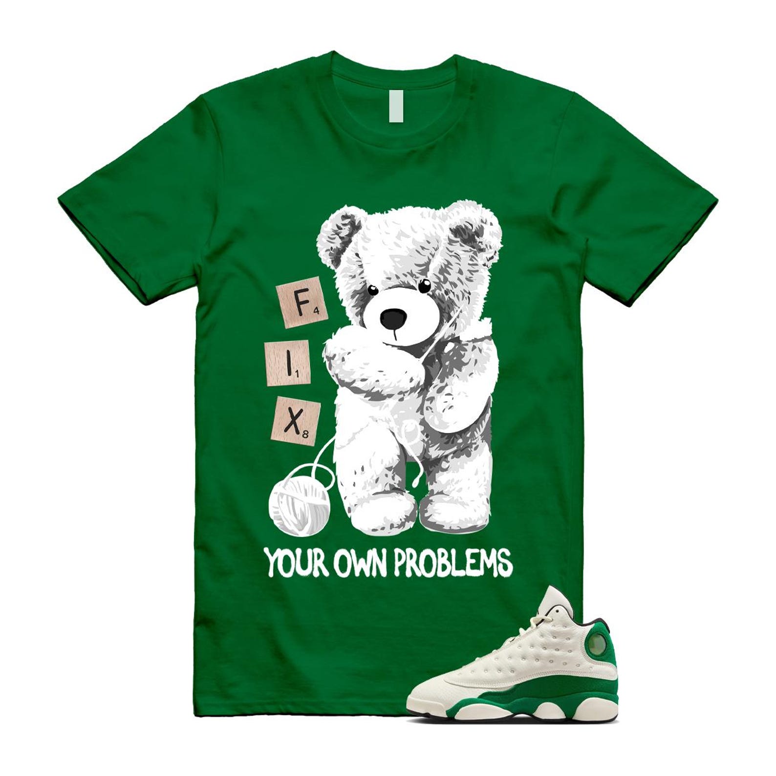 13 Pine Green White Black Shirt To Match Fix T-Shirt 2025