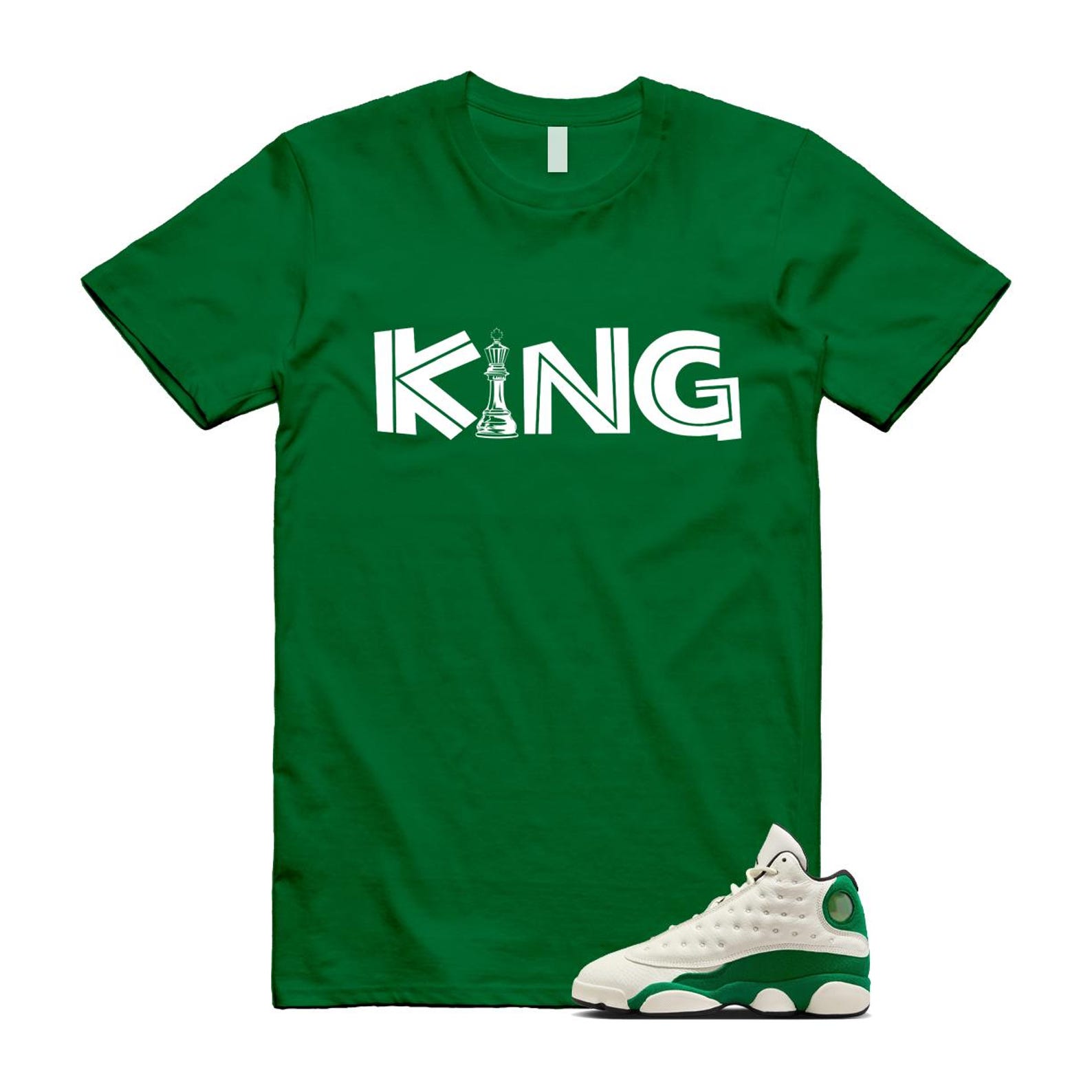 13 Pine Green White Black Shirt To Match King T-Shirt 2025