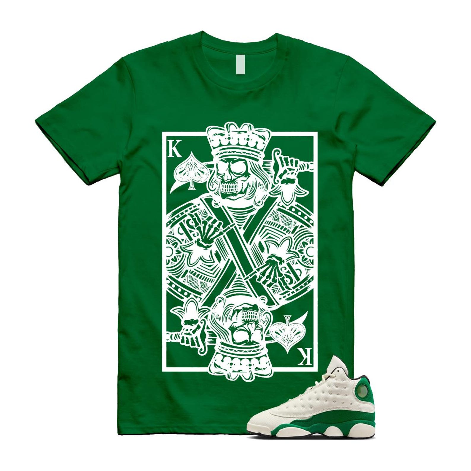13 Pine Green White Black Shirt To Match King Card T-Shirt 2025
