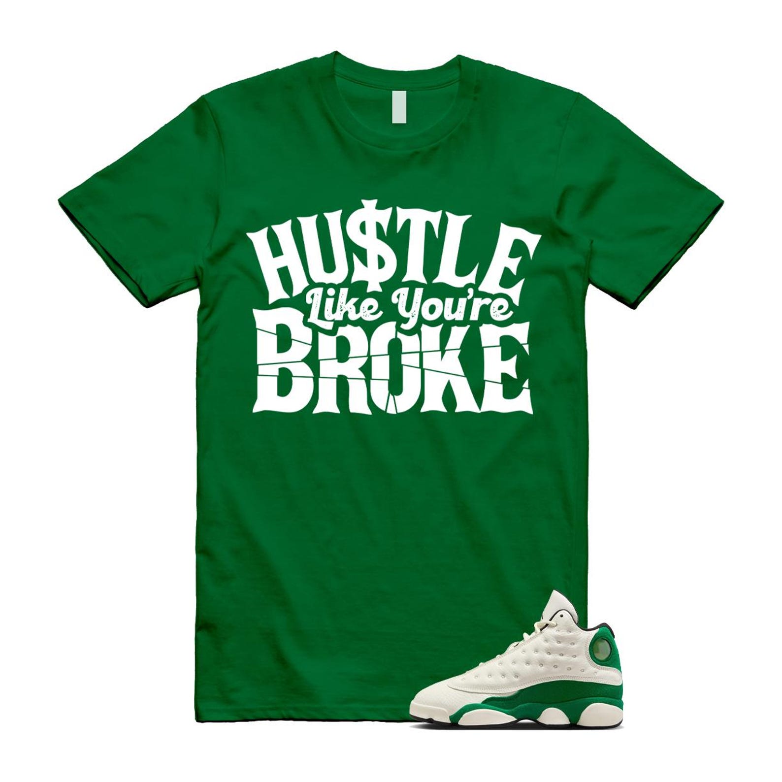 13 Pine Green White Black Shirt To Match Broke T-Shirt 2025