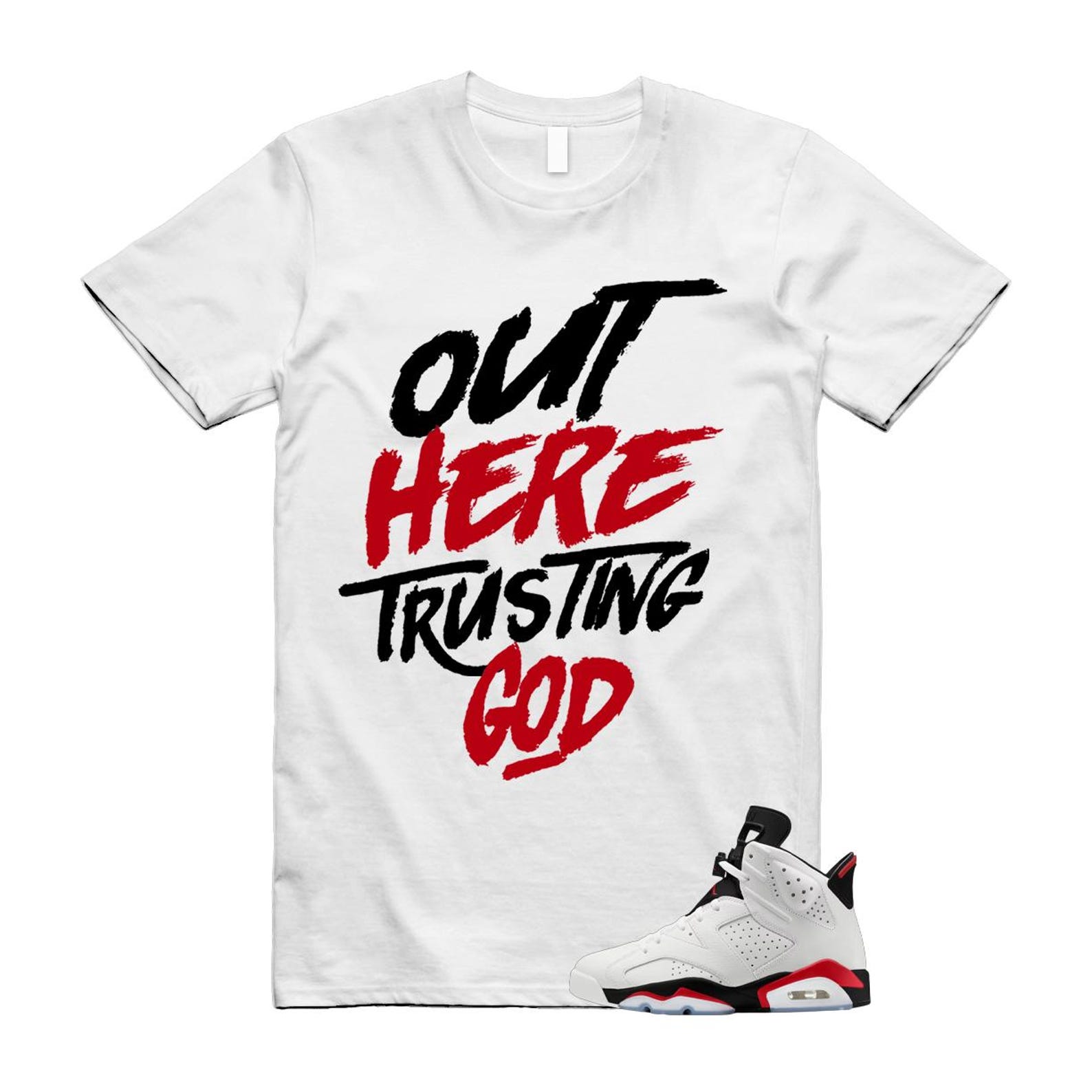 6 Fire Red Summit White Black Shirt To Match God T-Shirt 2025