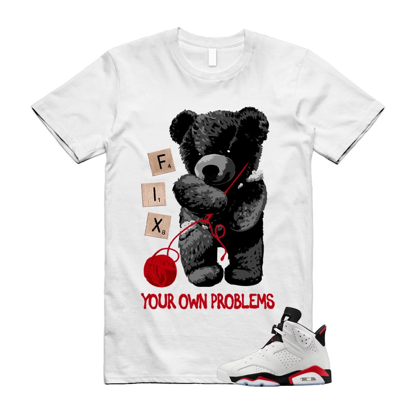 6 Fire Red Summit White Black Shirt To Match Fix T-Shirt 2025