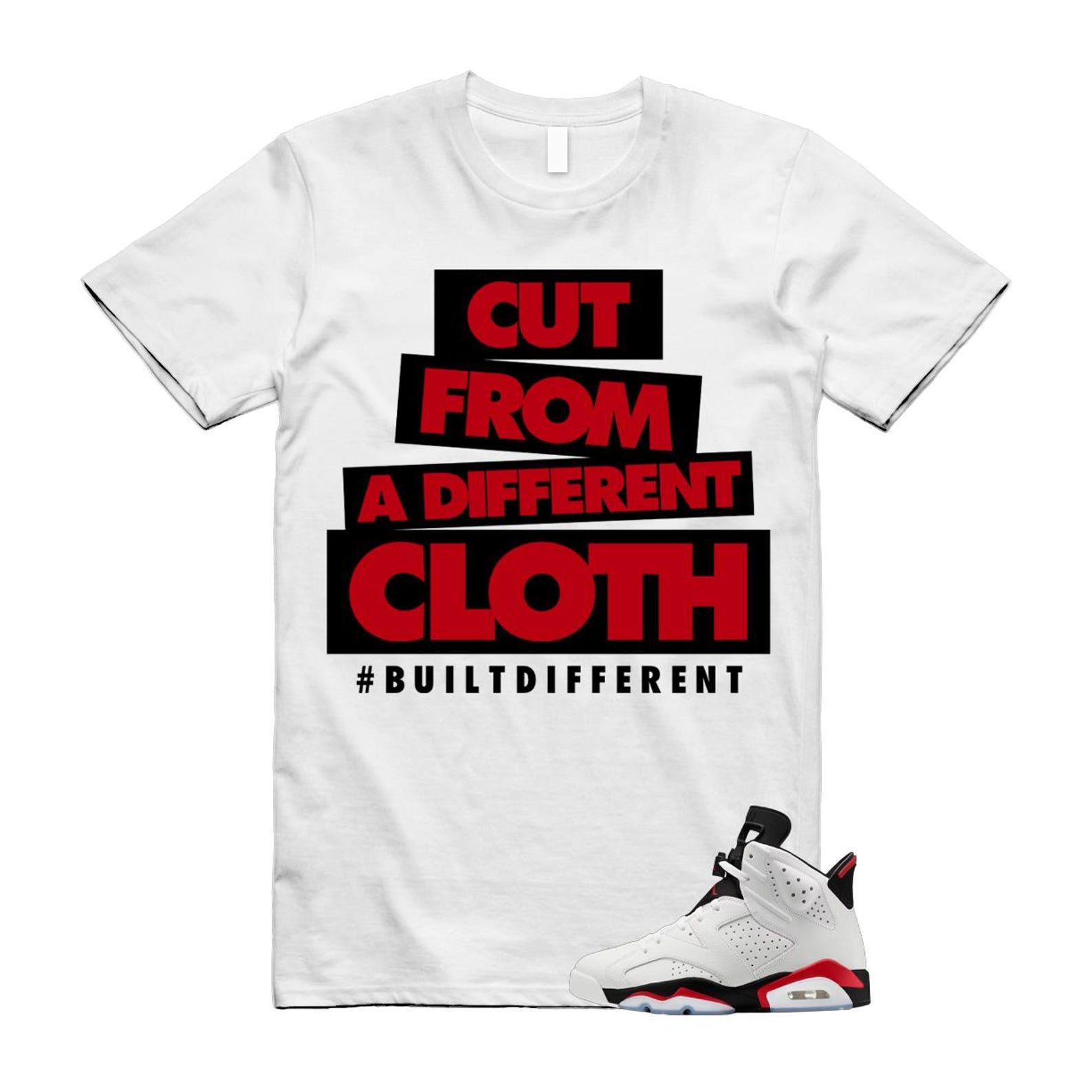 6 Fire Red Summit White Black Shirt To Match Cloth T-Shirt 2025