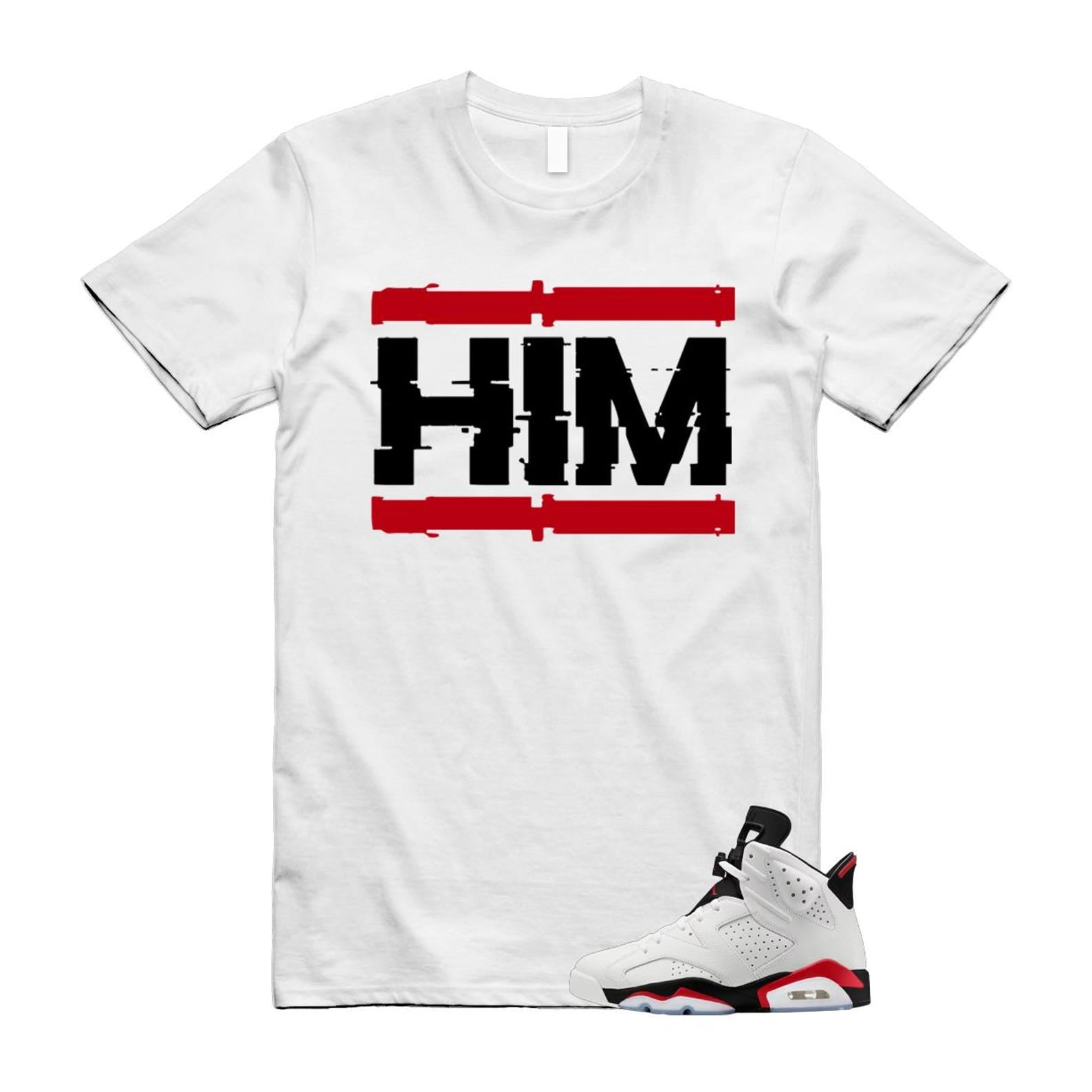 6 Fire Red Summit White Black Shirt To Match Him T-Shirt 2025