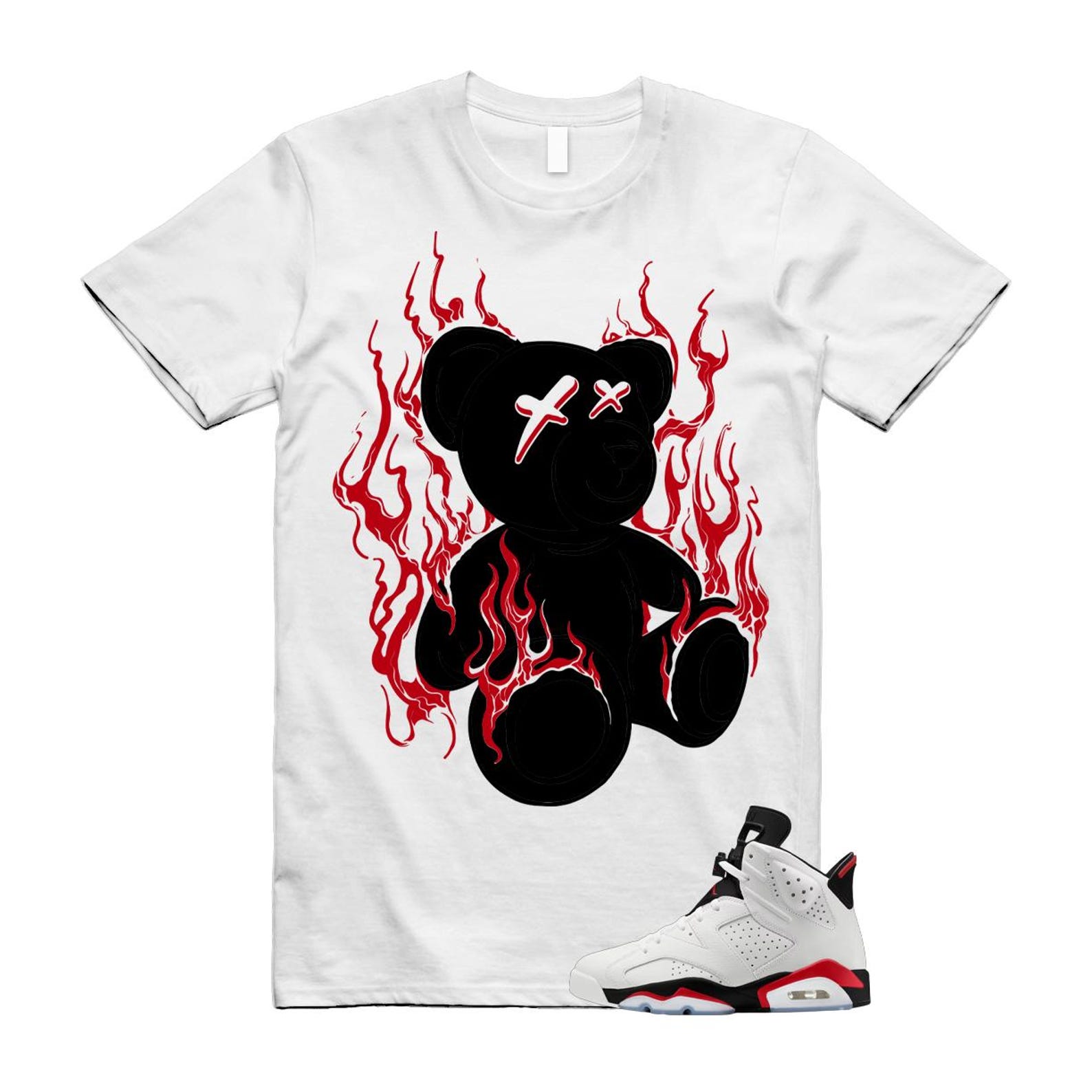 6 Fire Red Summit White Black Shirt To Match Lit T-Shirt 2025