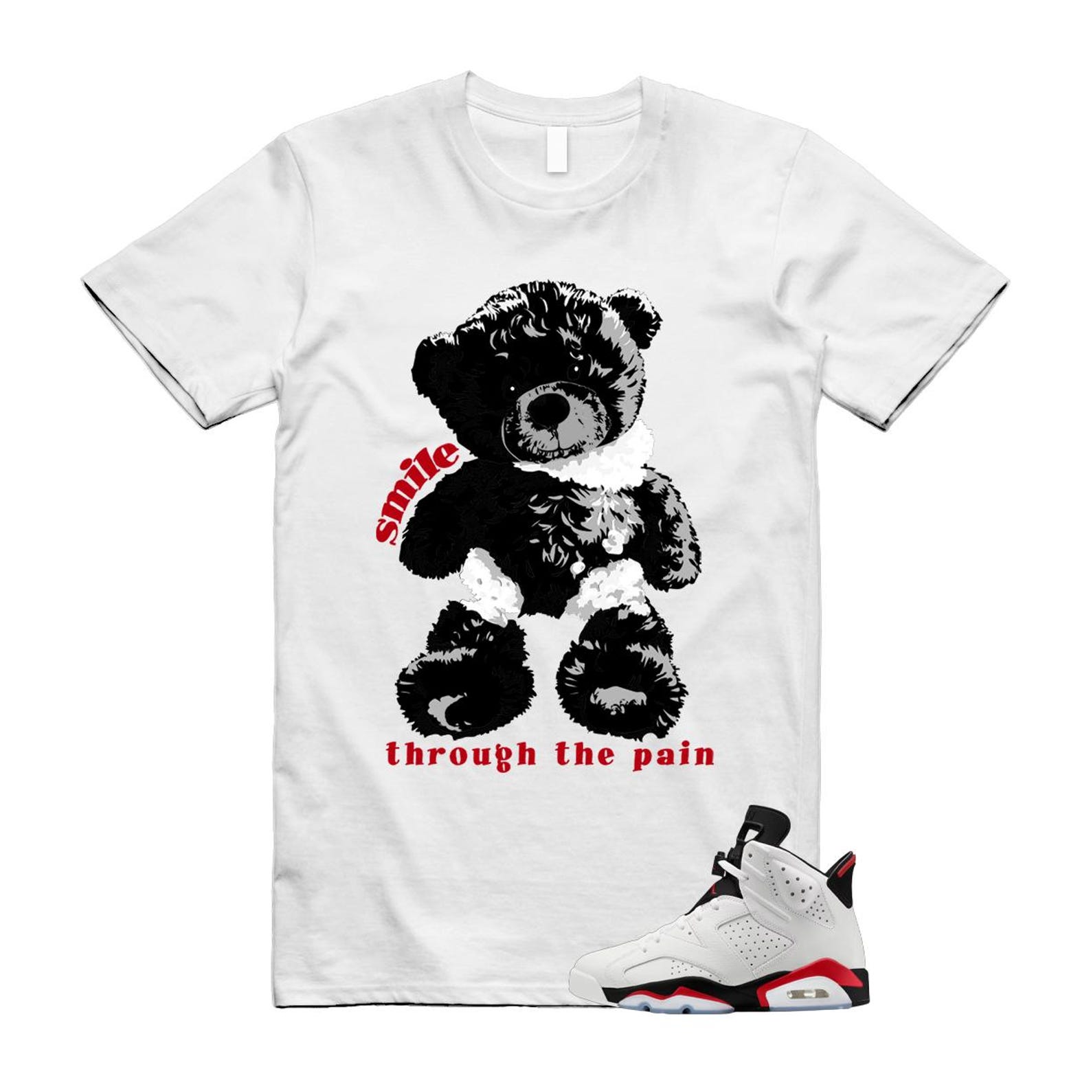 6 Fire Red Summit White Black Shirt To Match Smile T-Shirt 2025