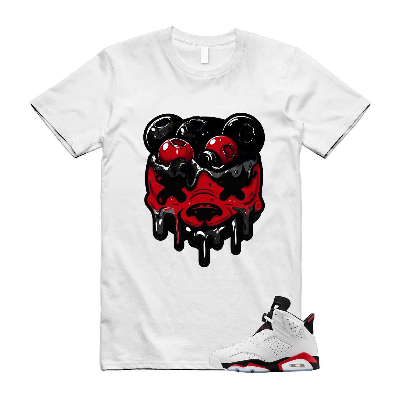 6 Fire Red Summit White Black Shirt To Match Dbear T-Shirt 2025