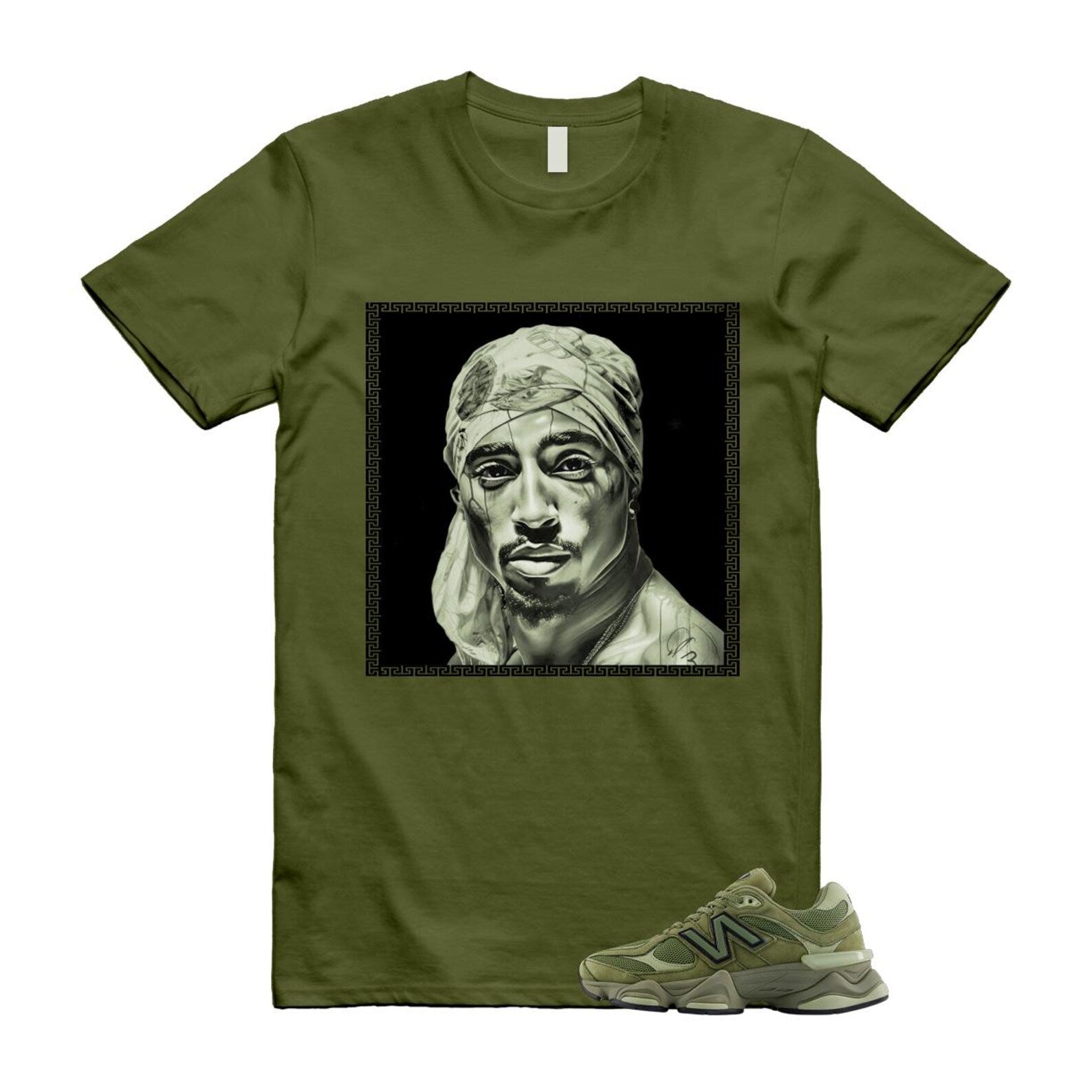 New Balance 9060 Dark Olivine Green Olive Shirt To Match Pac T-Shirt 2025
