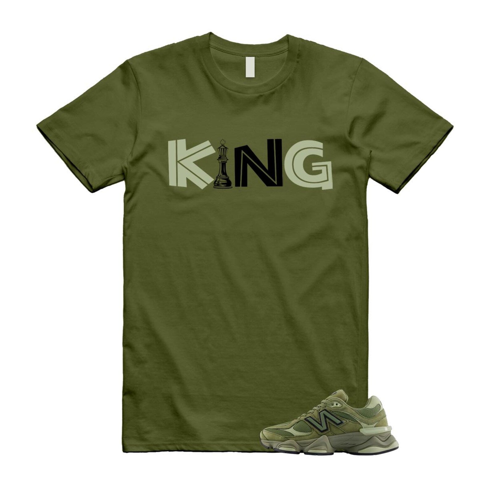 New Balance 9060 Dark Olivine Green Olive Shirt To Match King T-Shirt 2025