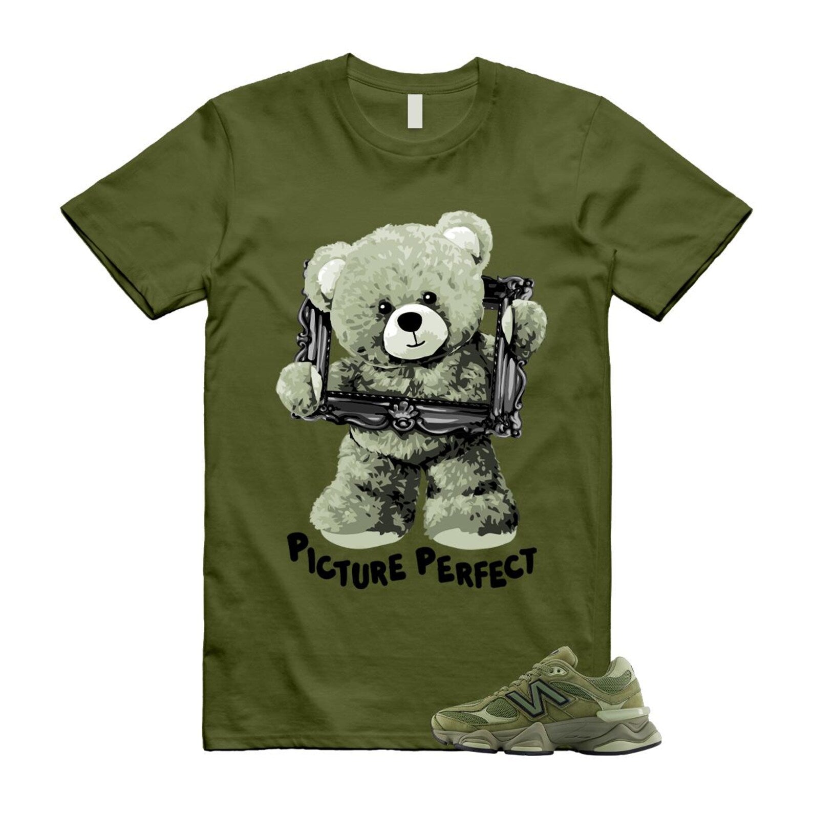 New Balance 9060 Dark Olivine Green Olive Shirt To Match Pic T-Shirt 2025