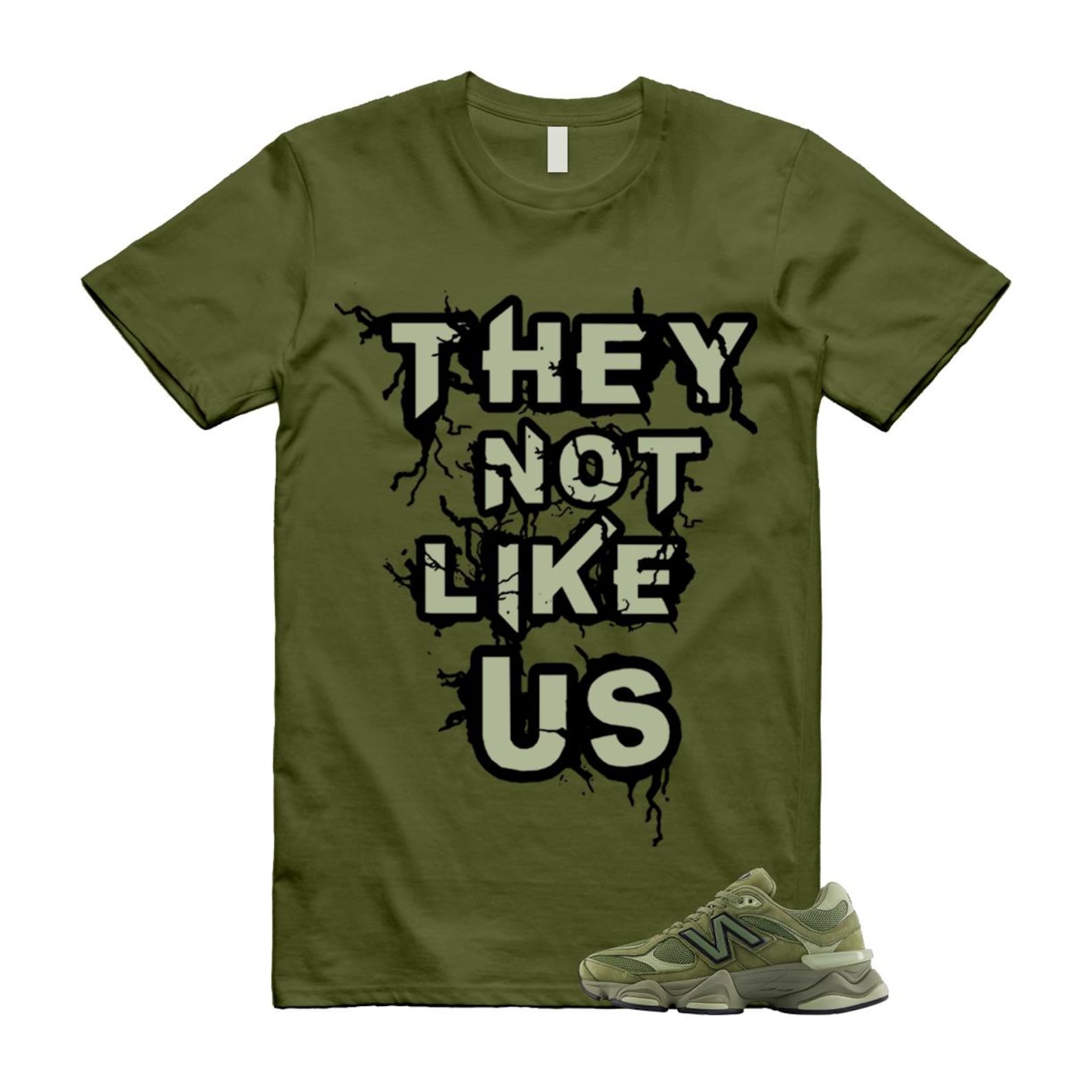 New Balance 9060 Dark Olivine Green Olive Shirt To Match Us T-Shirt 2025