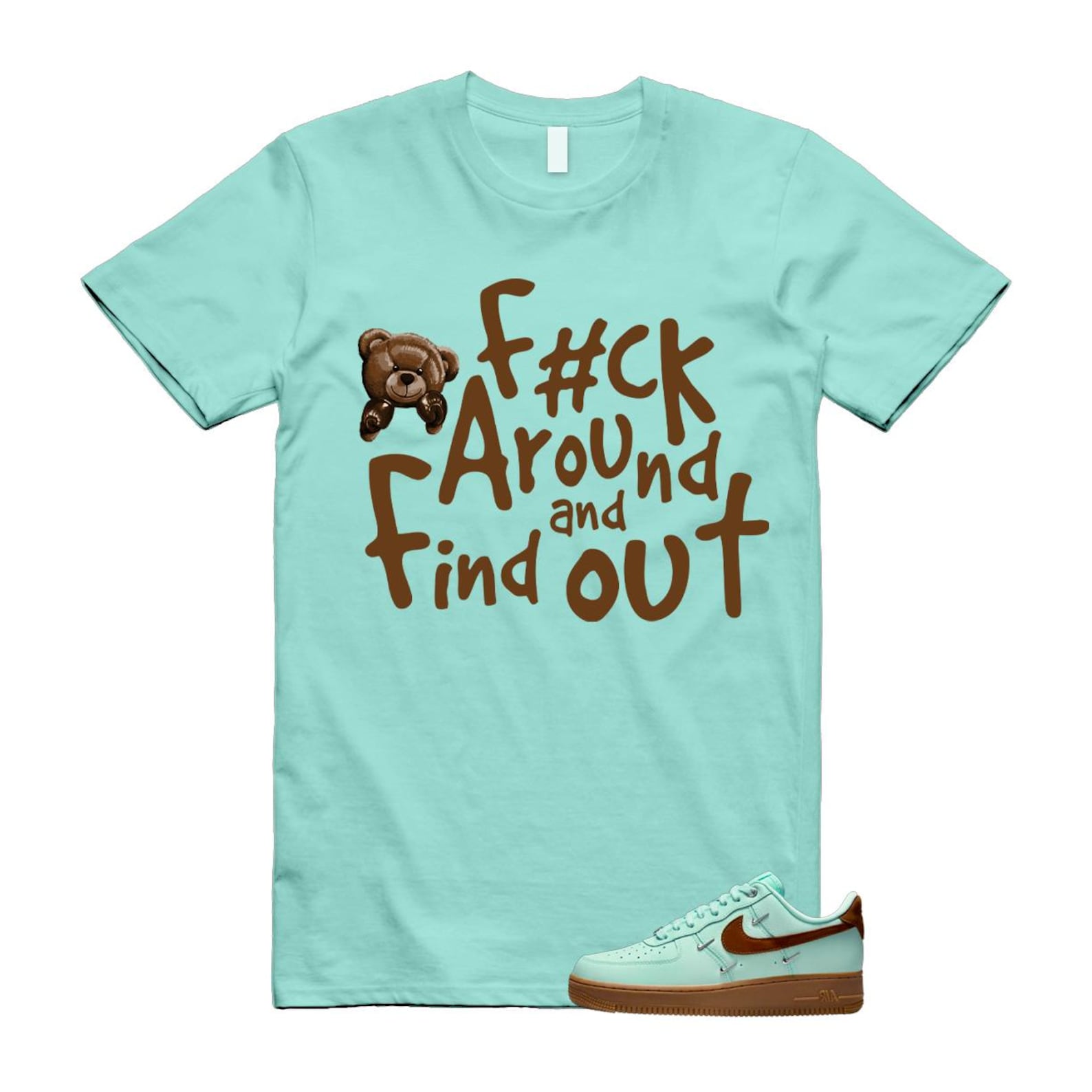 Nike Air Force 1 Low Shirt to Match Fuck Around and Find Out IB8894-329 Match Sneaker Tee