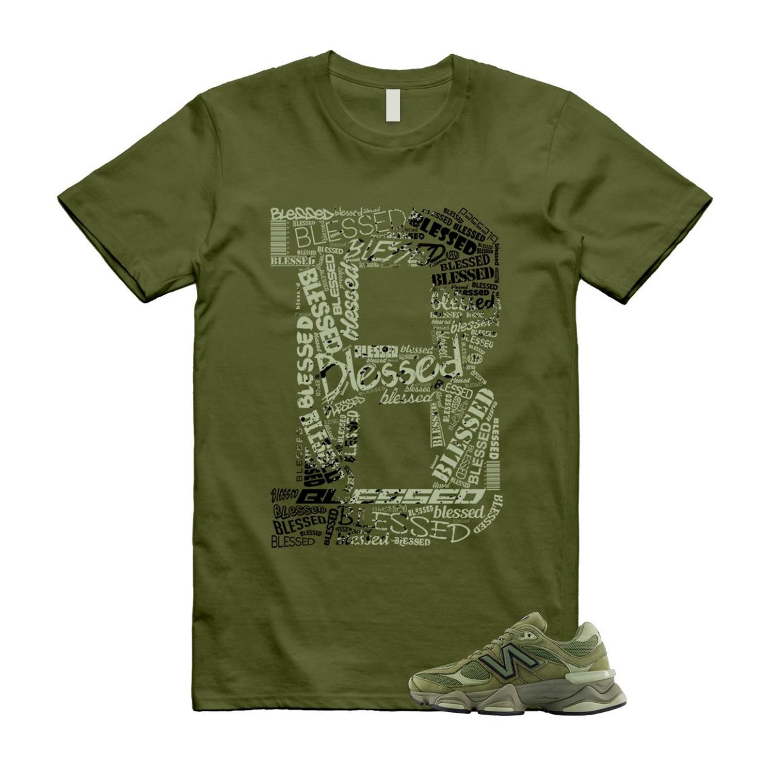 New Balance 9060 Dark Olivine Green Olive Shirt To Match B T-Shirt 2025