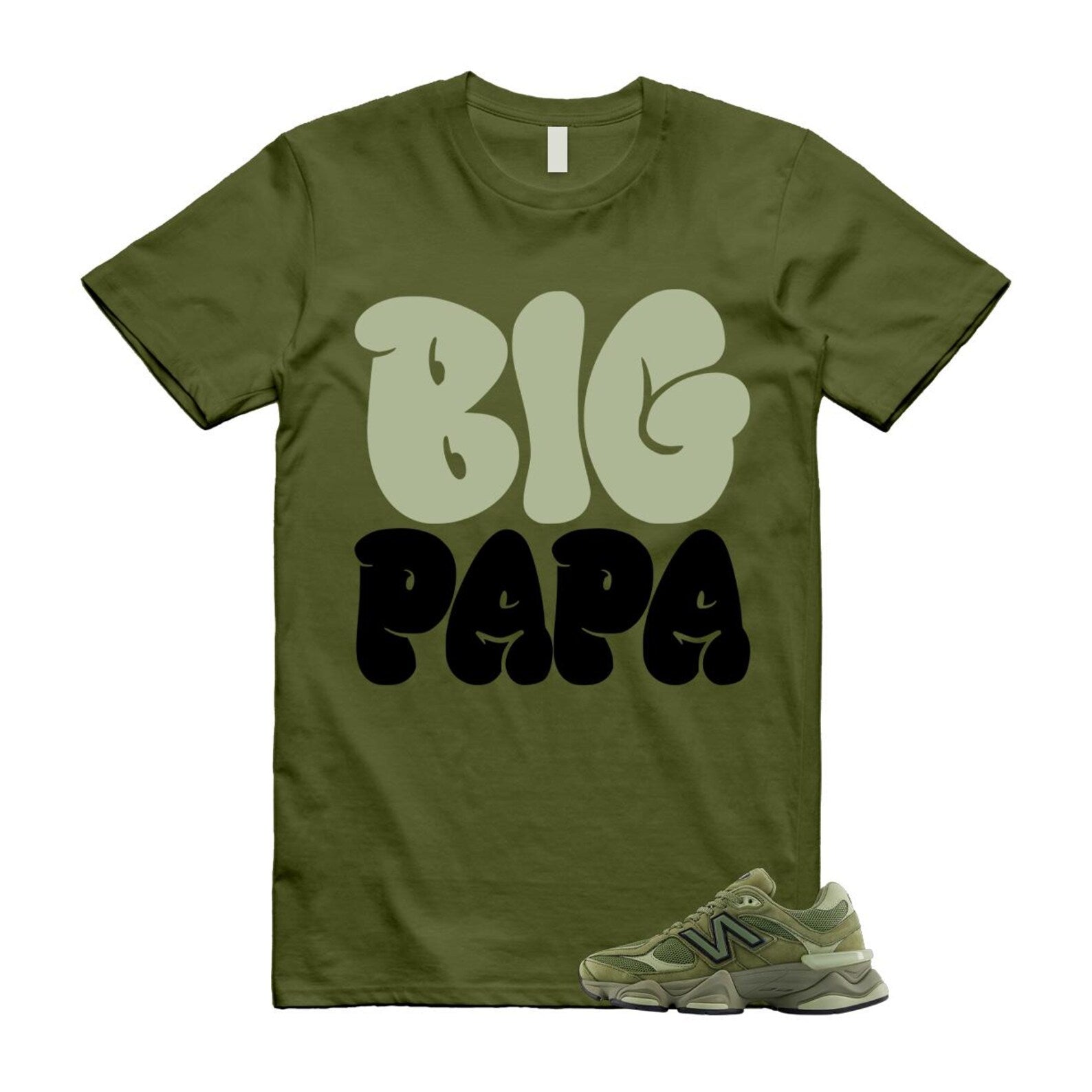 New Balance 9060 Dark Olivine Green Olive Shirt To Match Big Mama T-Shirt 2025