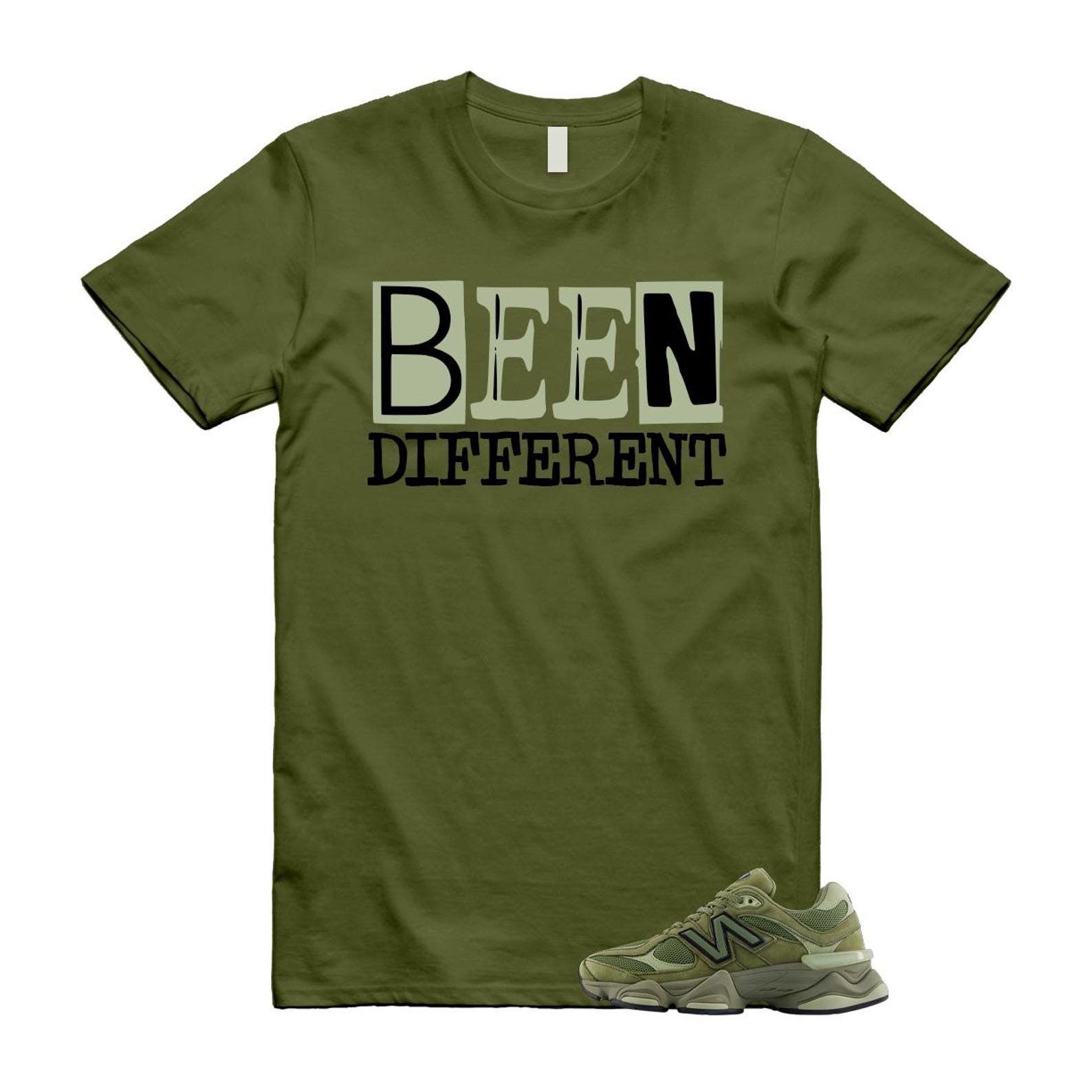 New Balance 9060 Dark Olivine Green Olive Shirt To Match Been Different T-Shirt 2025