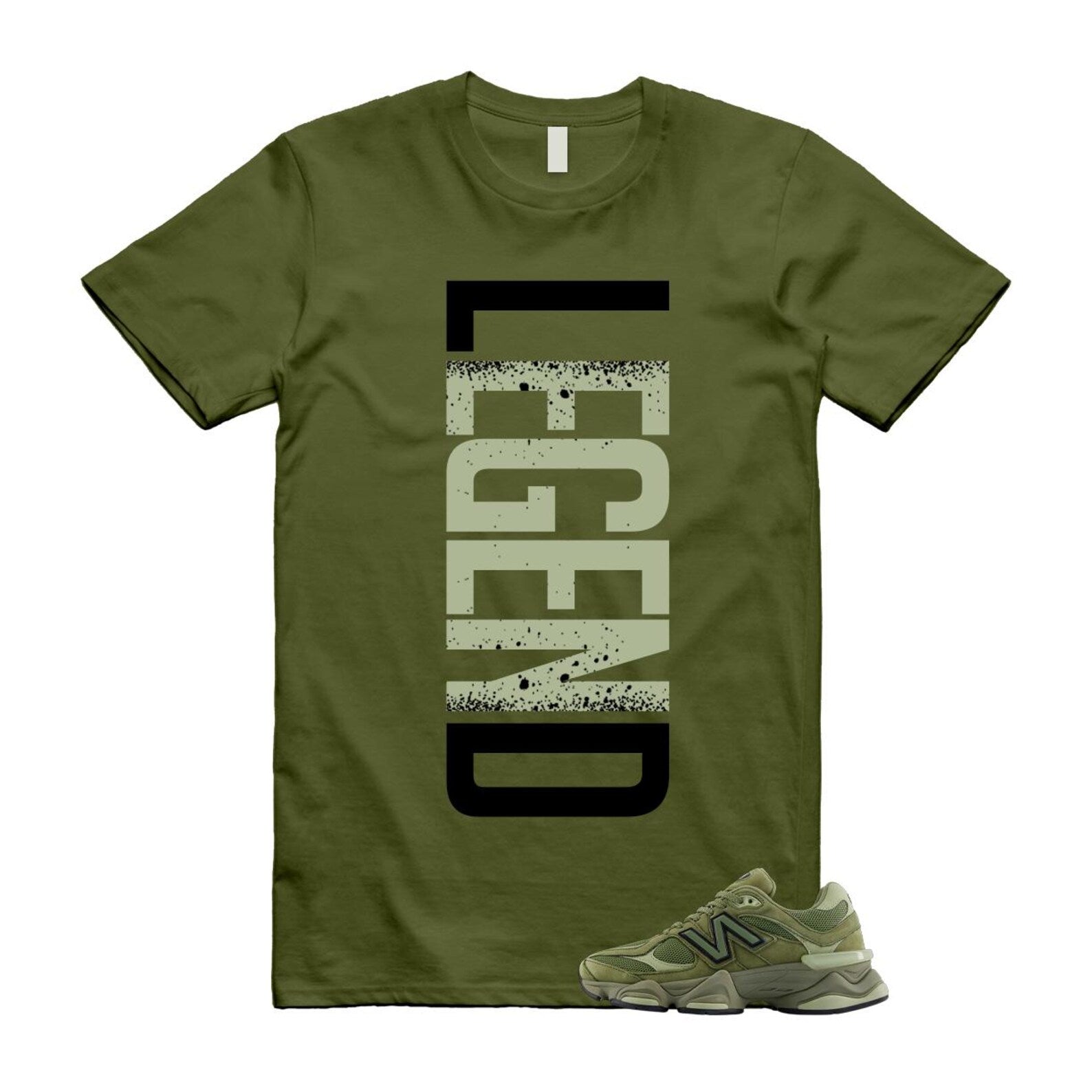 New Balance 9060 Dark Olivine Green Olive Shirt To Match Legend T-Shirt 2025