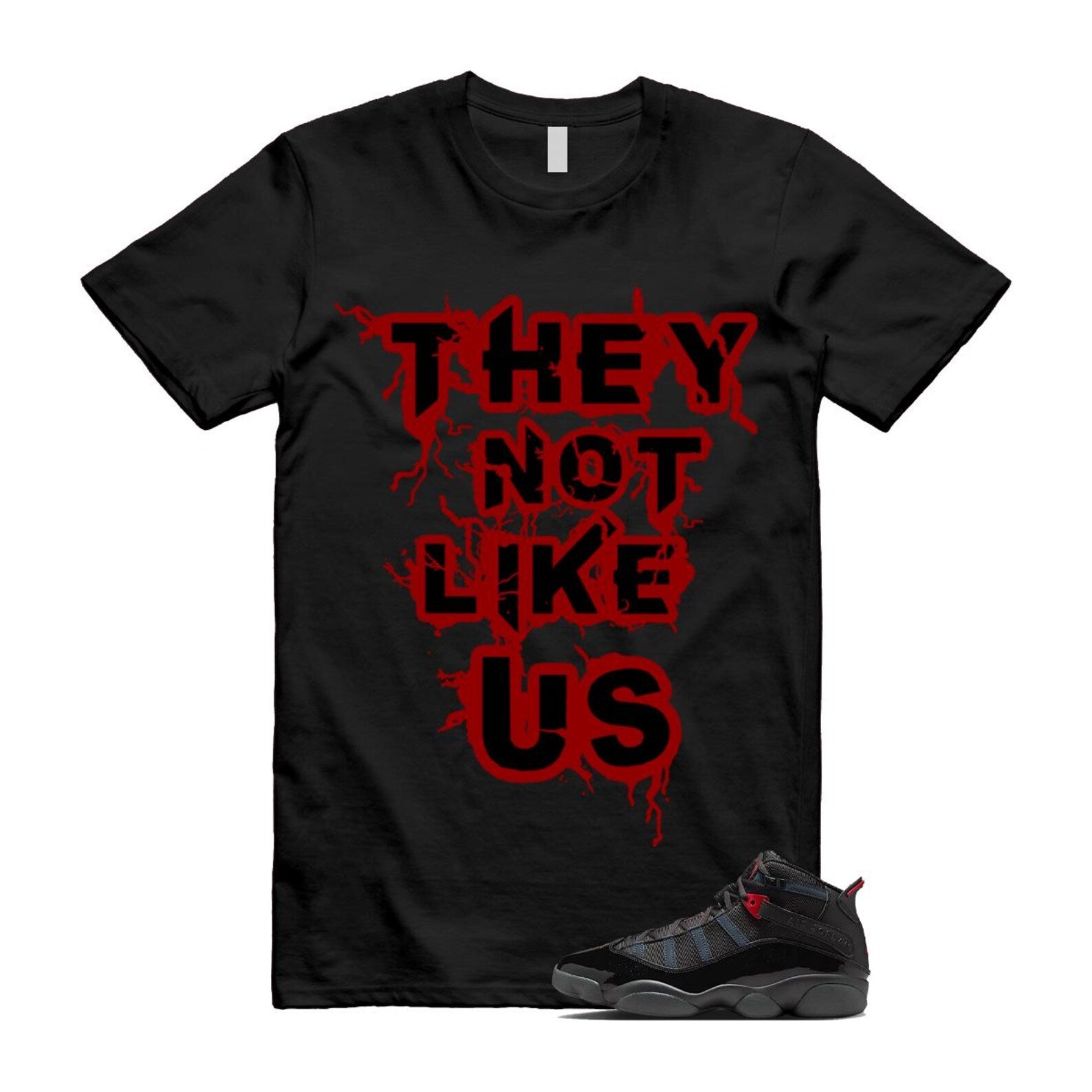 6 Rings Anthracite Black Fire Red Shirt To Match Us T-Shirt 2025