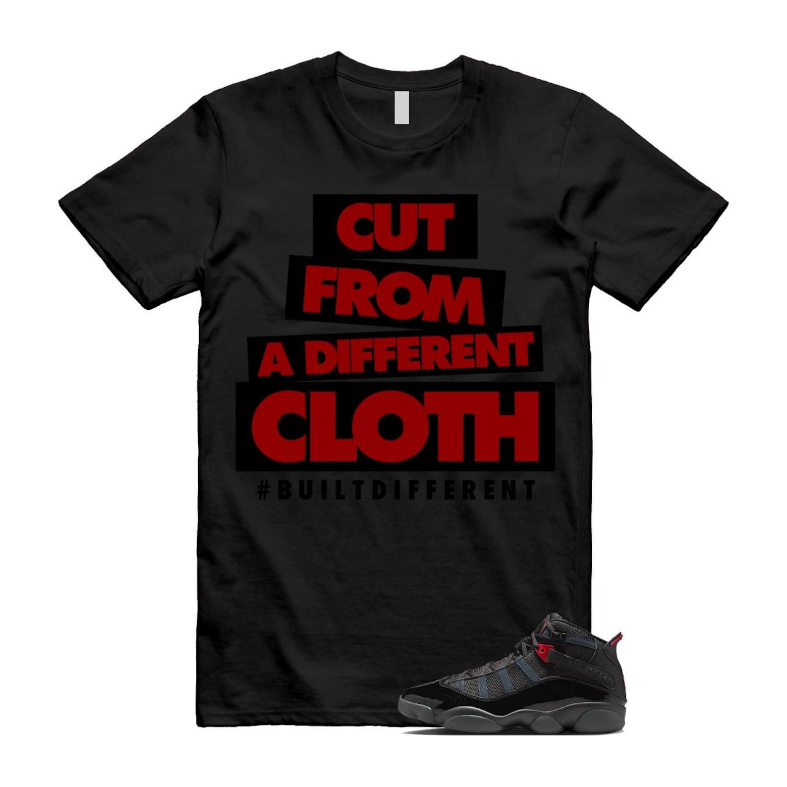 6 Rings Anthracite Black Fire Red Shirt To Match Cloth T-Shirt 2025
