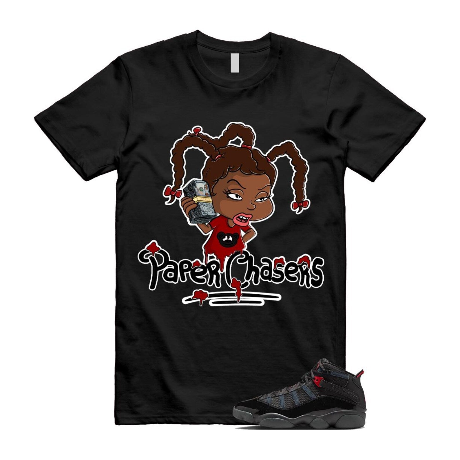 6 Rings Anthracite Black Fire Red Shirt To Match Pc T-Shirt 2025
