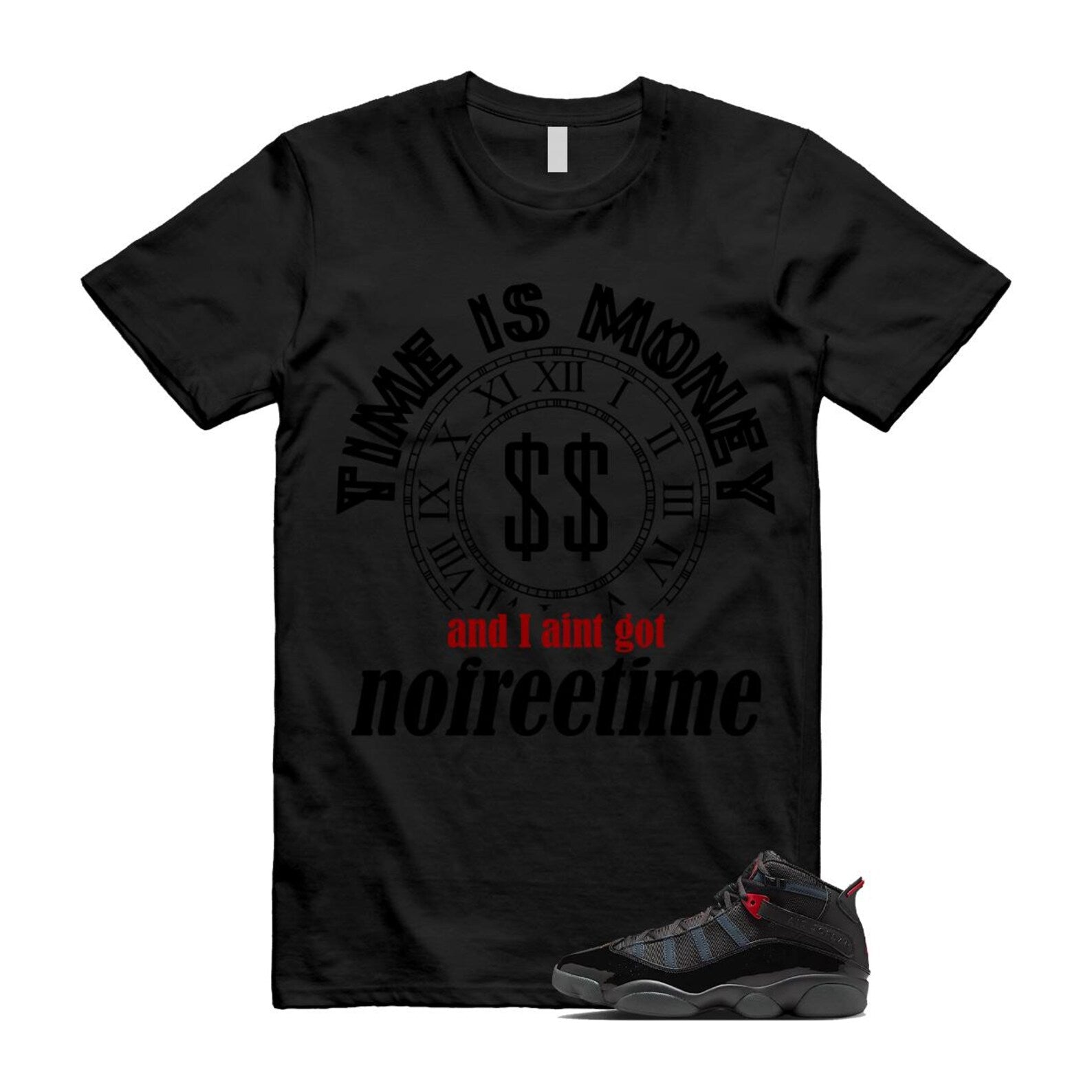6 Rings Anthracite Black Fire Red Shirt To Match Free Time T-Shirt 2025