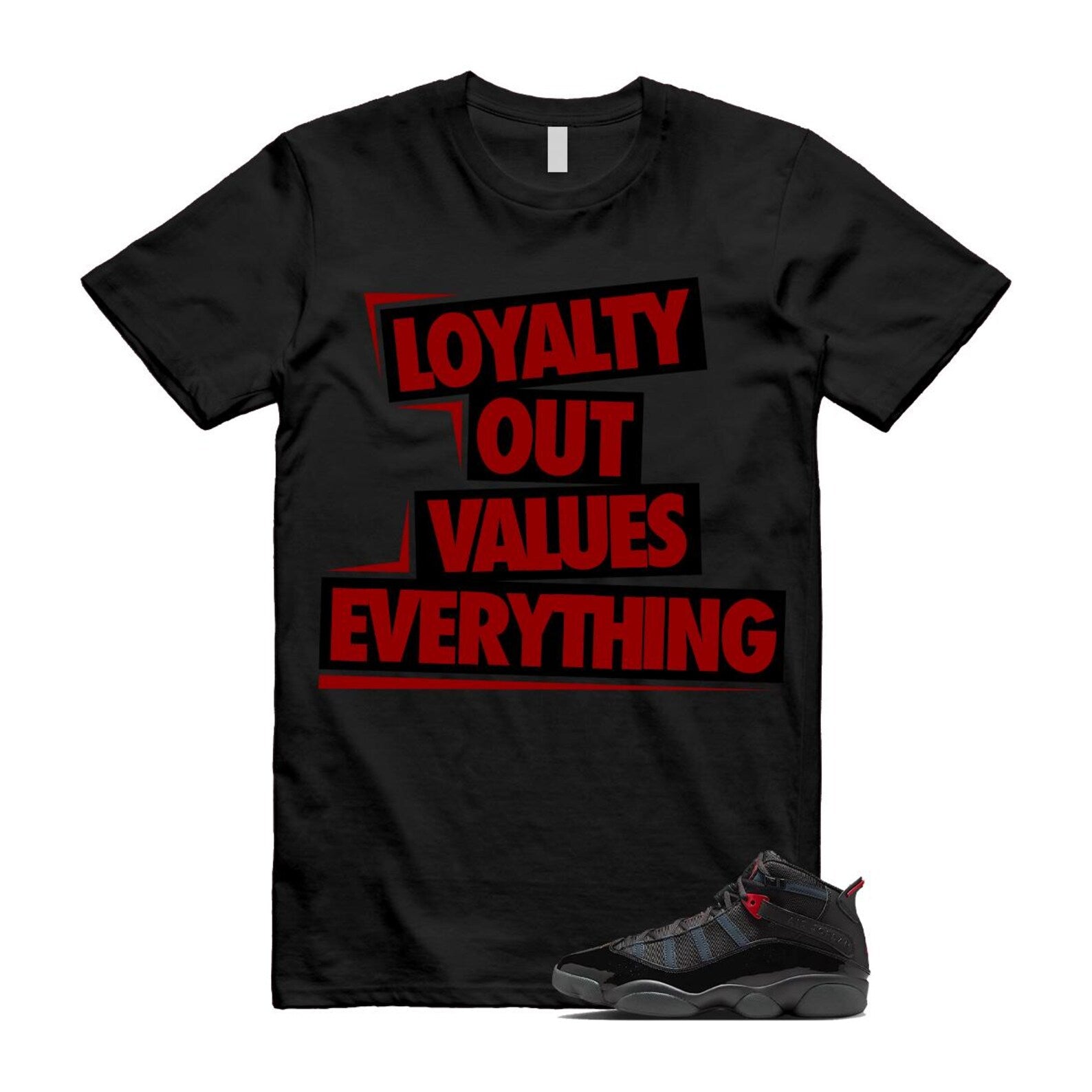 6 Rings Anthracite Black Fire Red Shirt To Match Love T-Shirt 2025