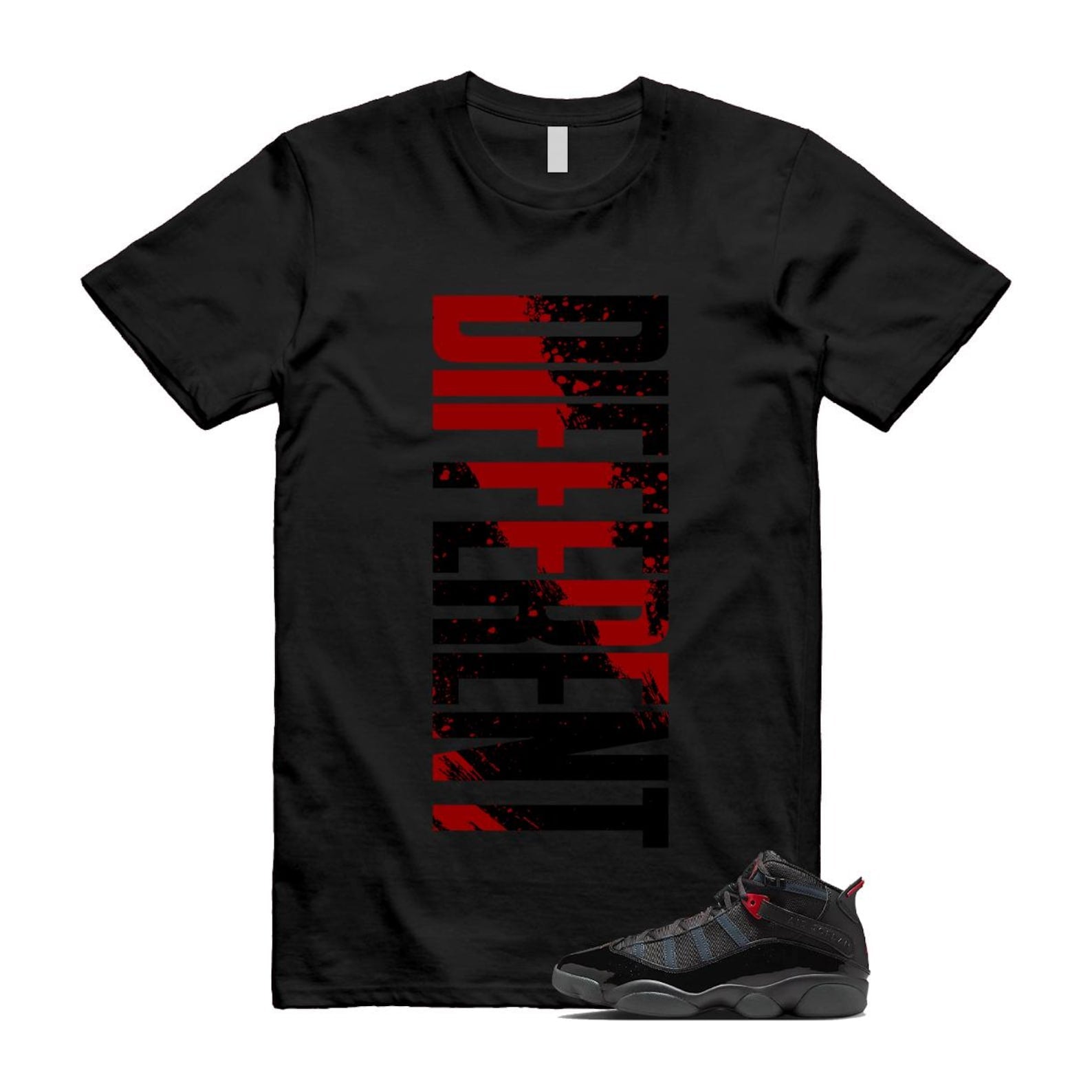 6 Rings Anthracite Black Fire Red Shirt To Match Different T-Shirt 2025