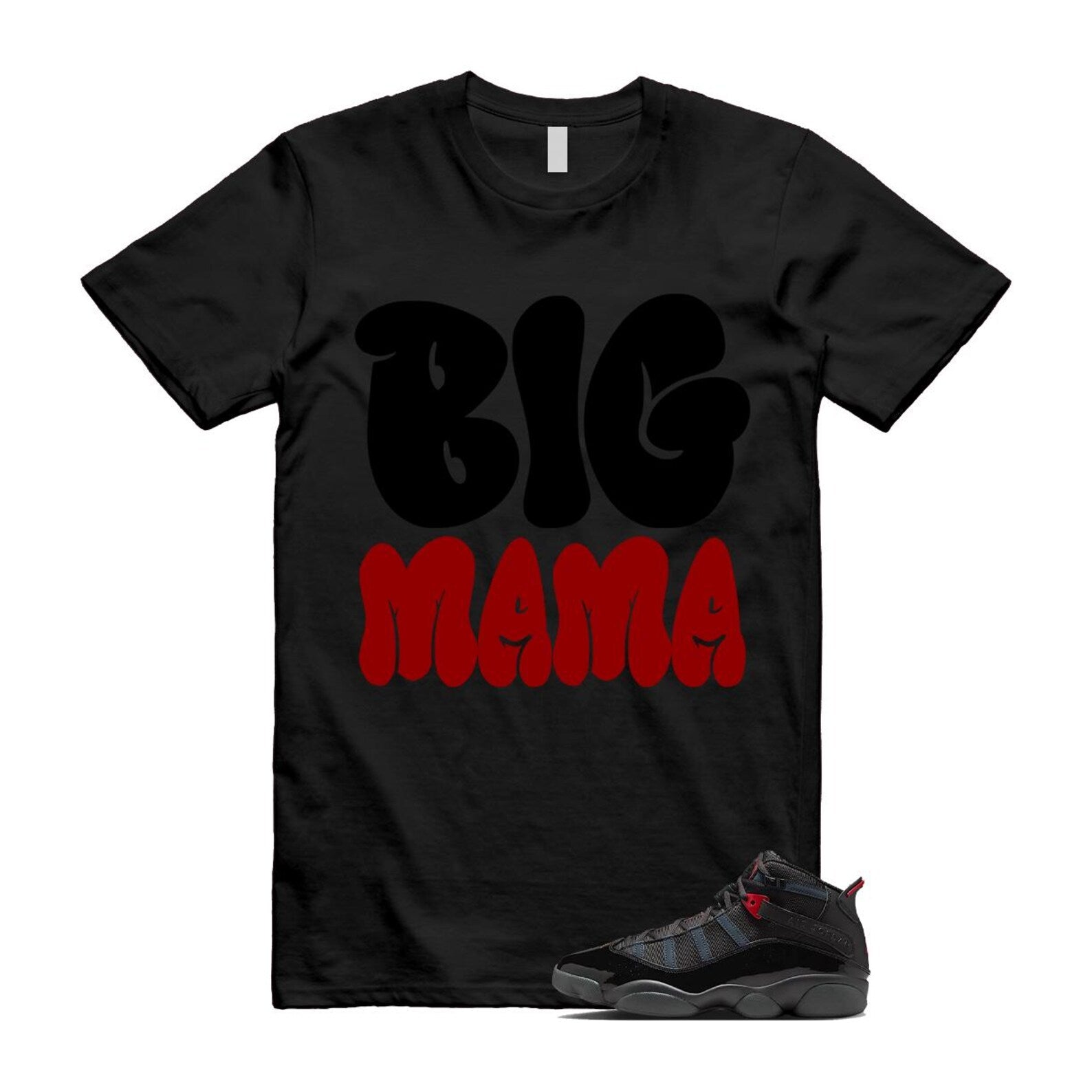 6 Rings Anthracite Black Fire Red Shirt To Match Big Mama T-Shirt 2025