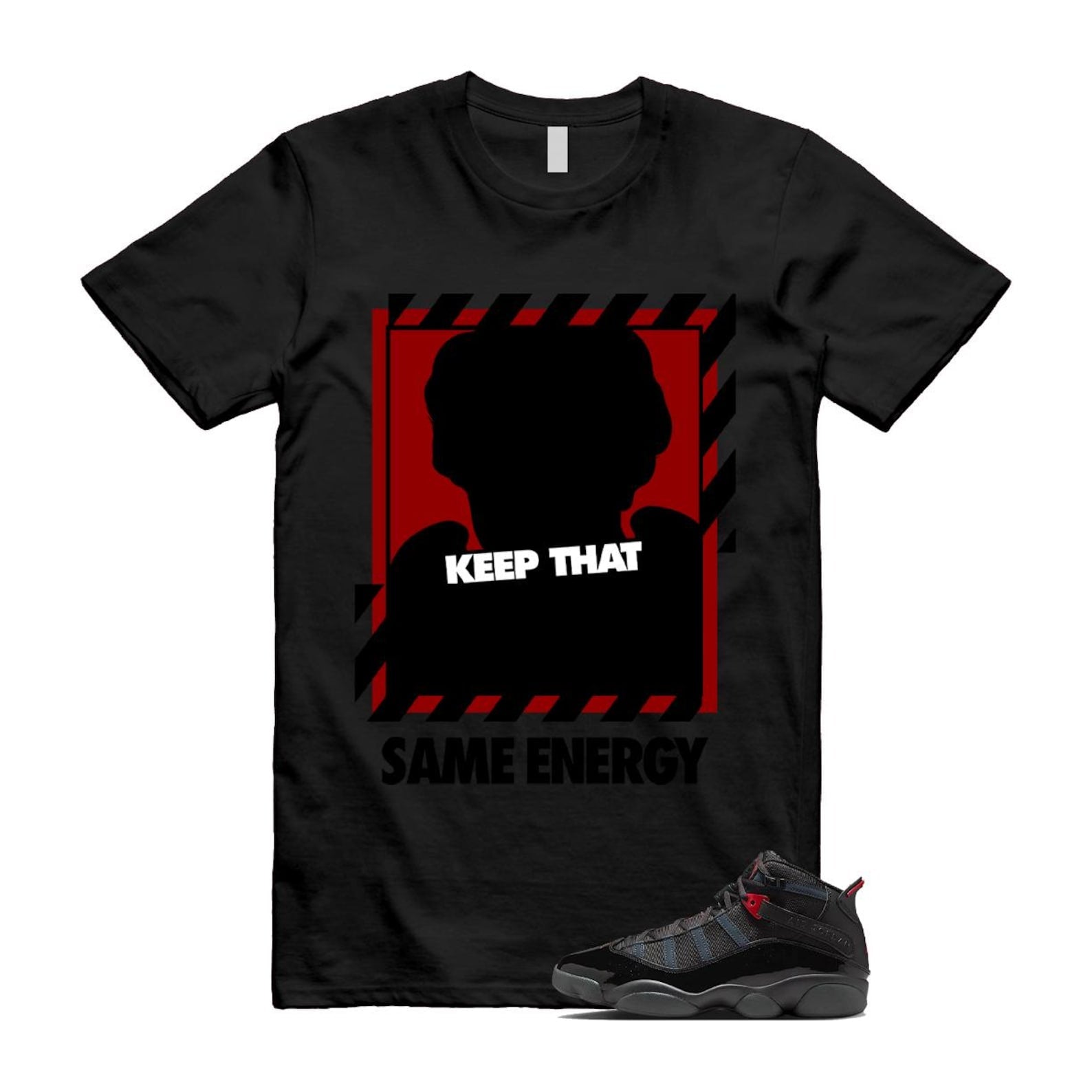 6 Rings Anthracite Black Fire Red Shirt To Match Same Energy T-Shirt 2025