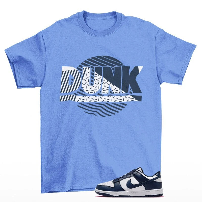 Dunk Low Midnight Navy Shirt To Match Sunset Sneaker Blue HF5441-107 T-Shirt, Match Sneaker Tee